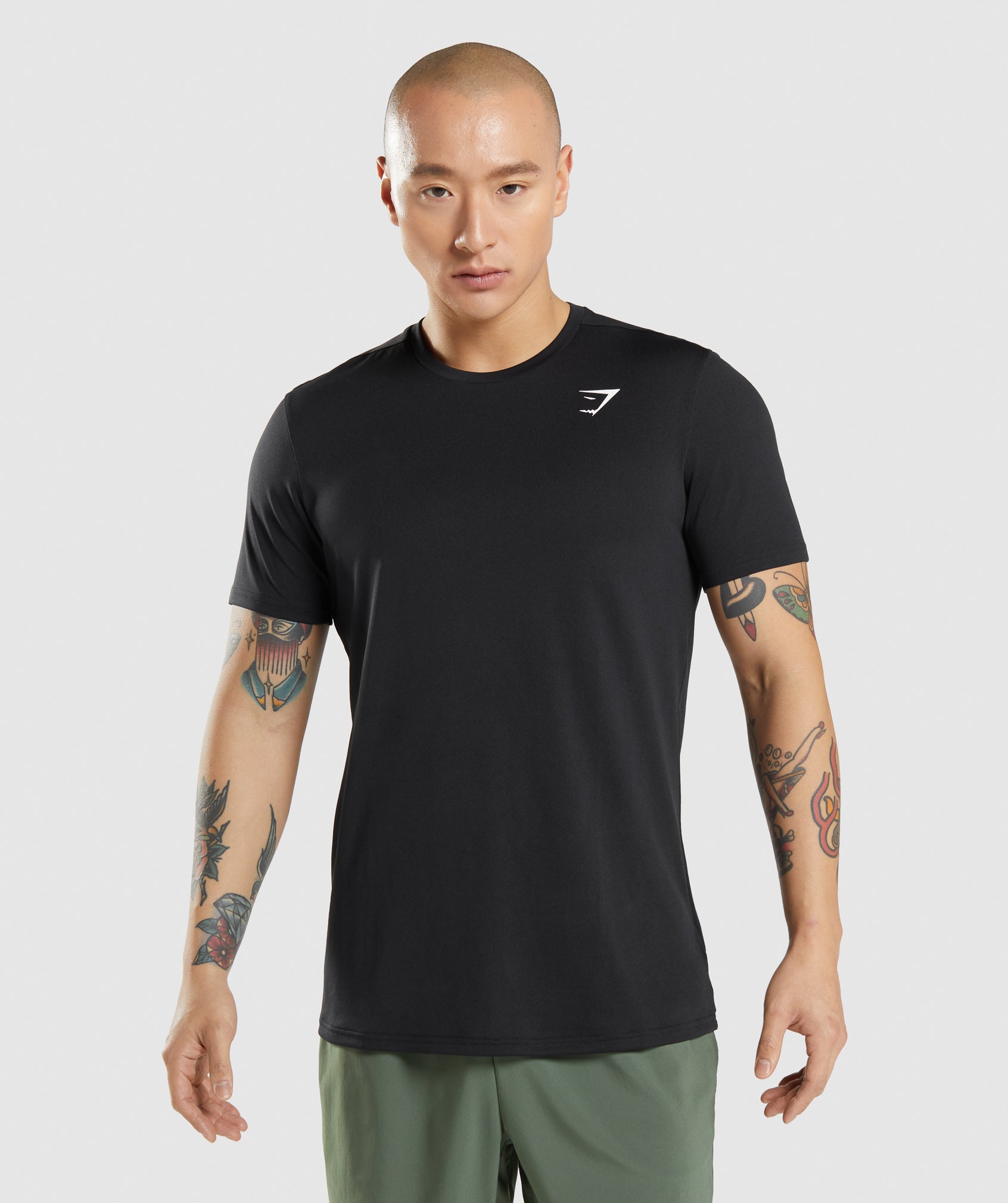 Camiseta Gymshark Arrival Hombre Negras | 2487309-XS