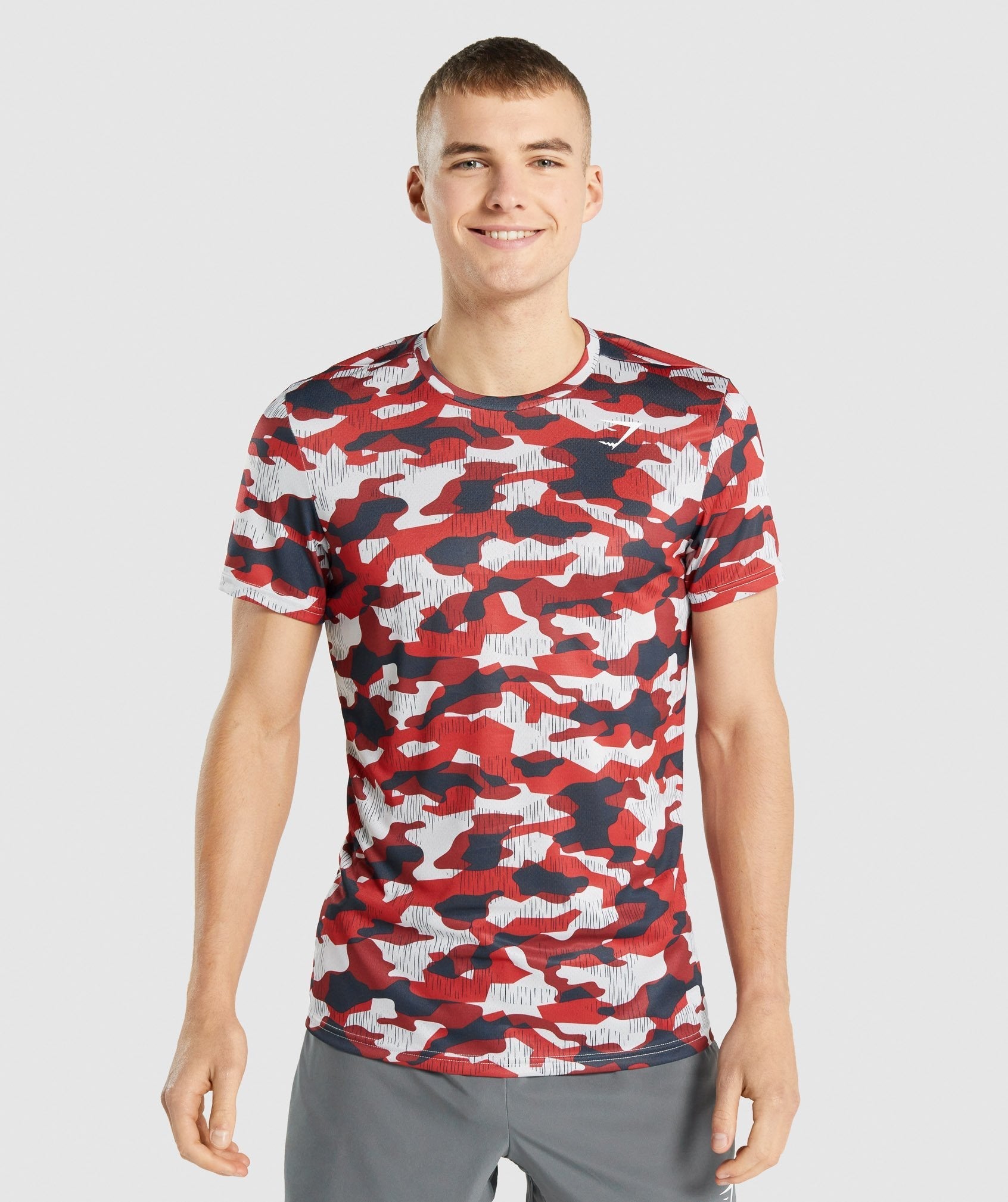 Camiseta Gymshark Arrival Hombre Rojas | 7560429-VG