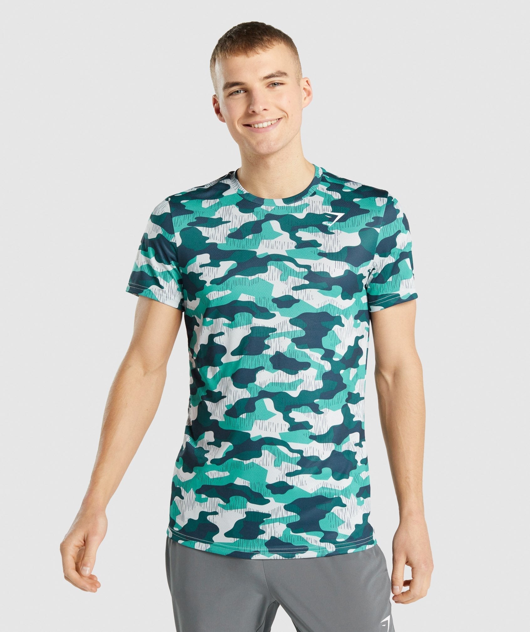 Camiseta Gymshark Arrival Hombre Turquesa | 7304589-UP