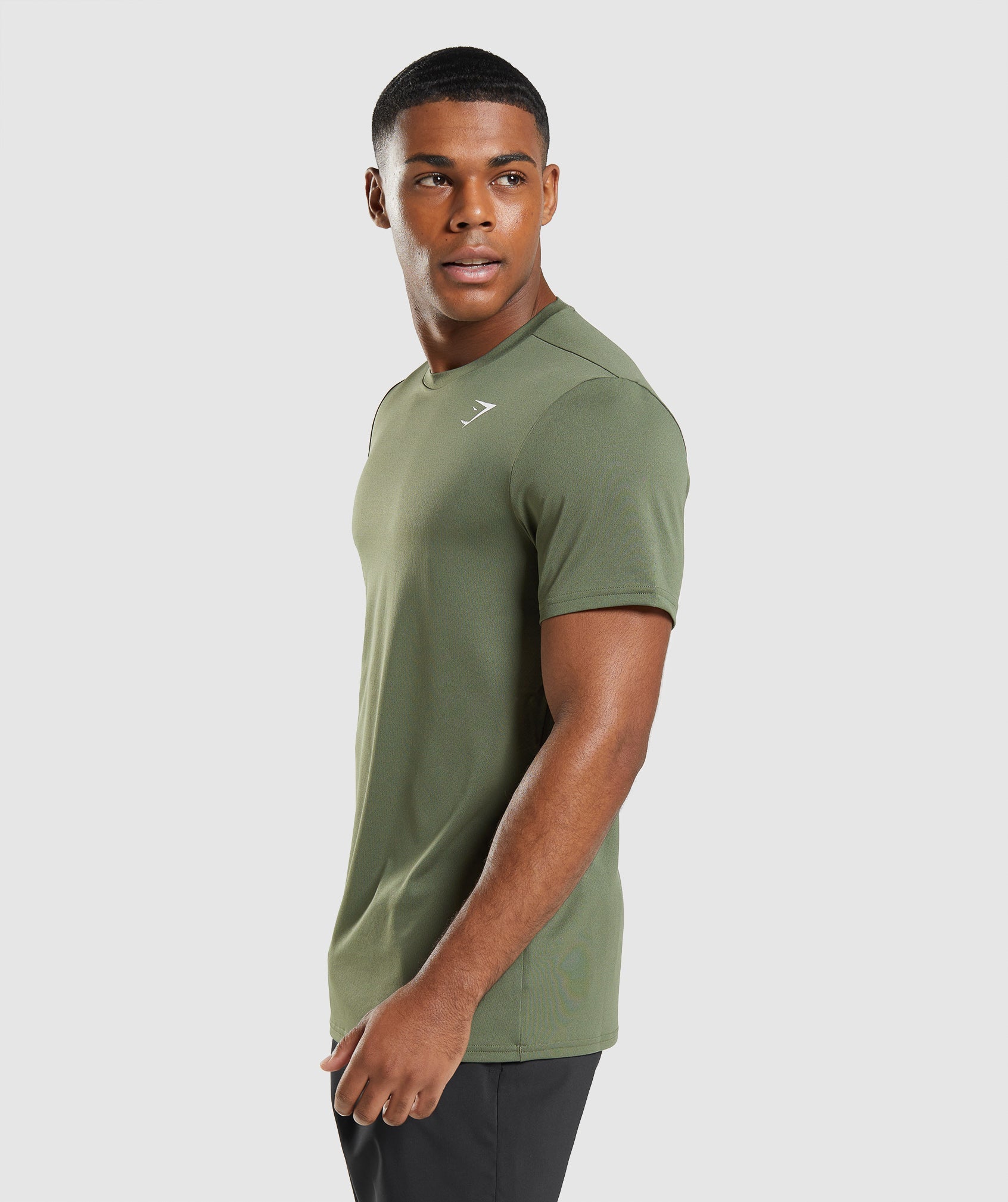 Camiseta Gymshark Arrival Hombre Verde Oliva | 7049215-YT