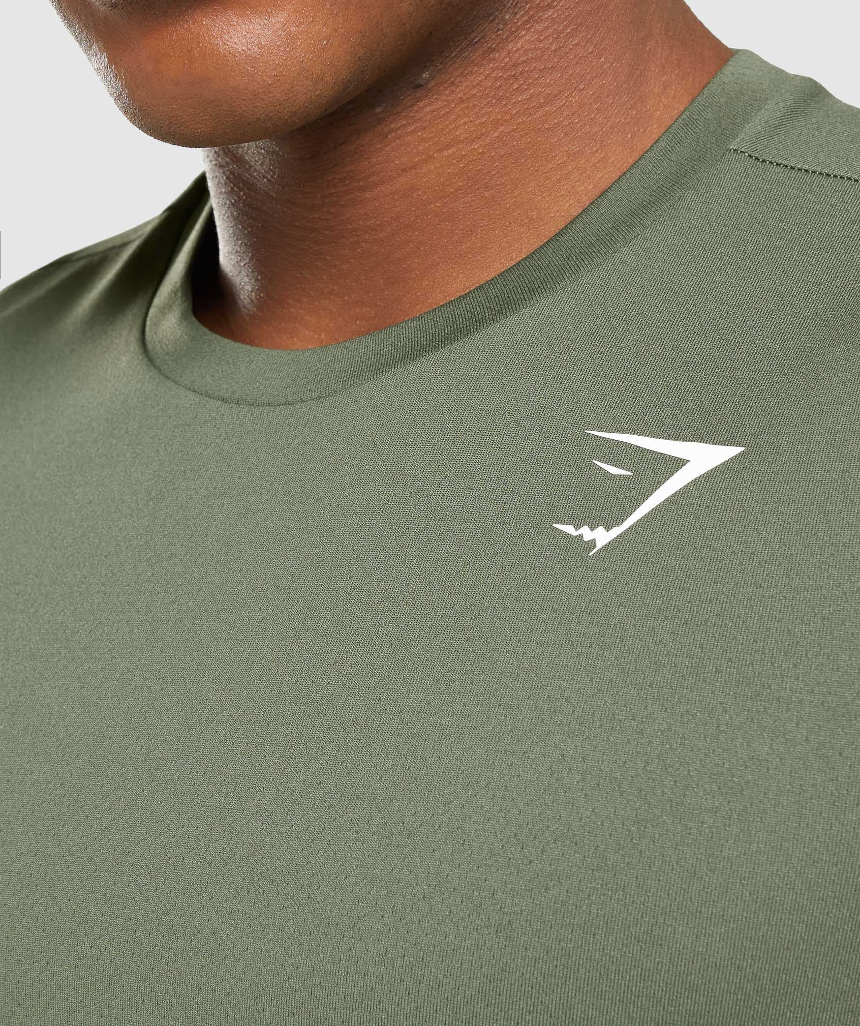 Camiseta Gymshark Arrival Hombre Verde Oliva | 7049215-YT