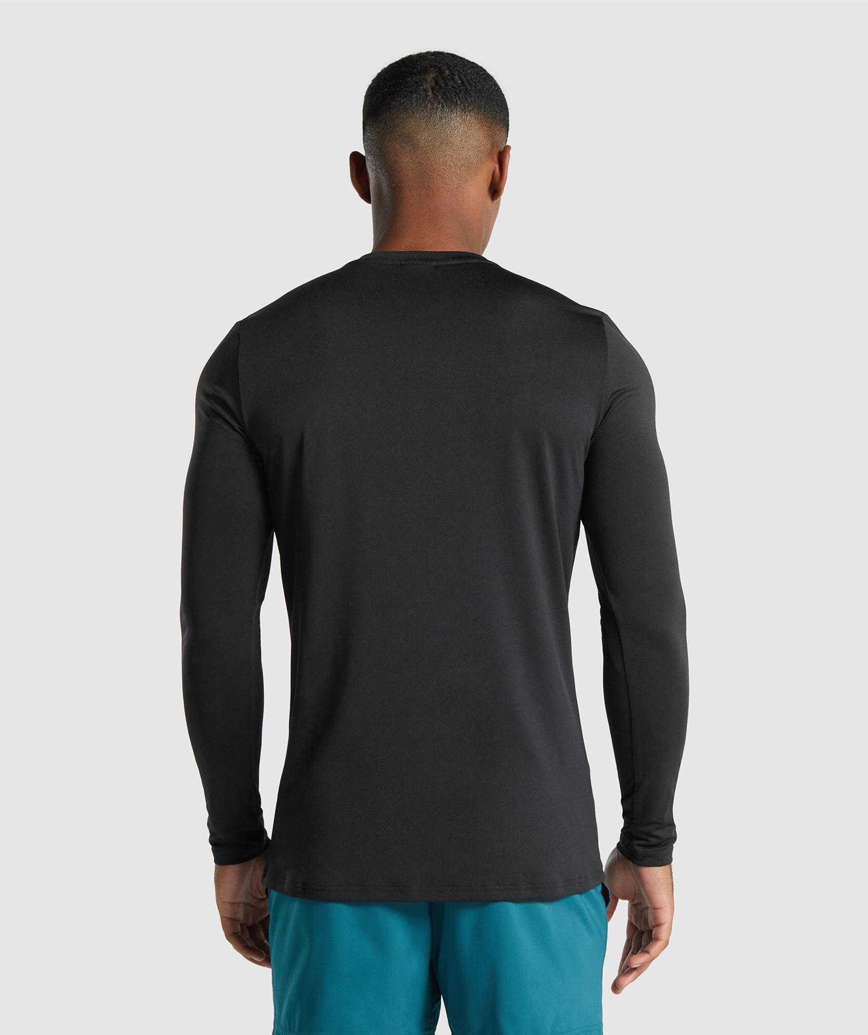 Camiseta Gymshark Arrival Long Sleeve Estampadas Hombre Negras | 2146970-LO