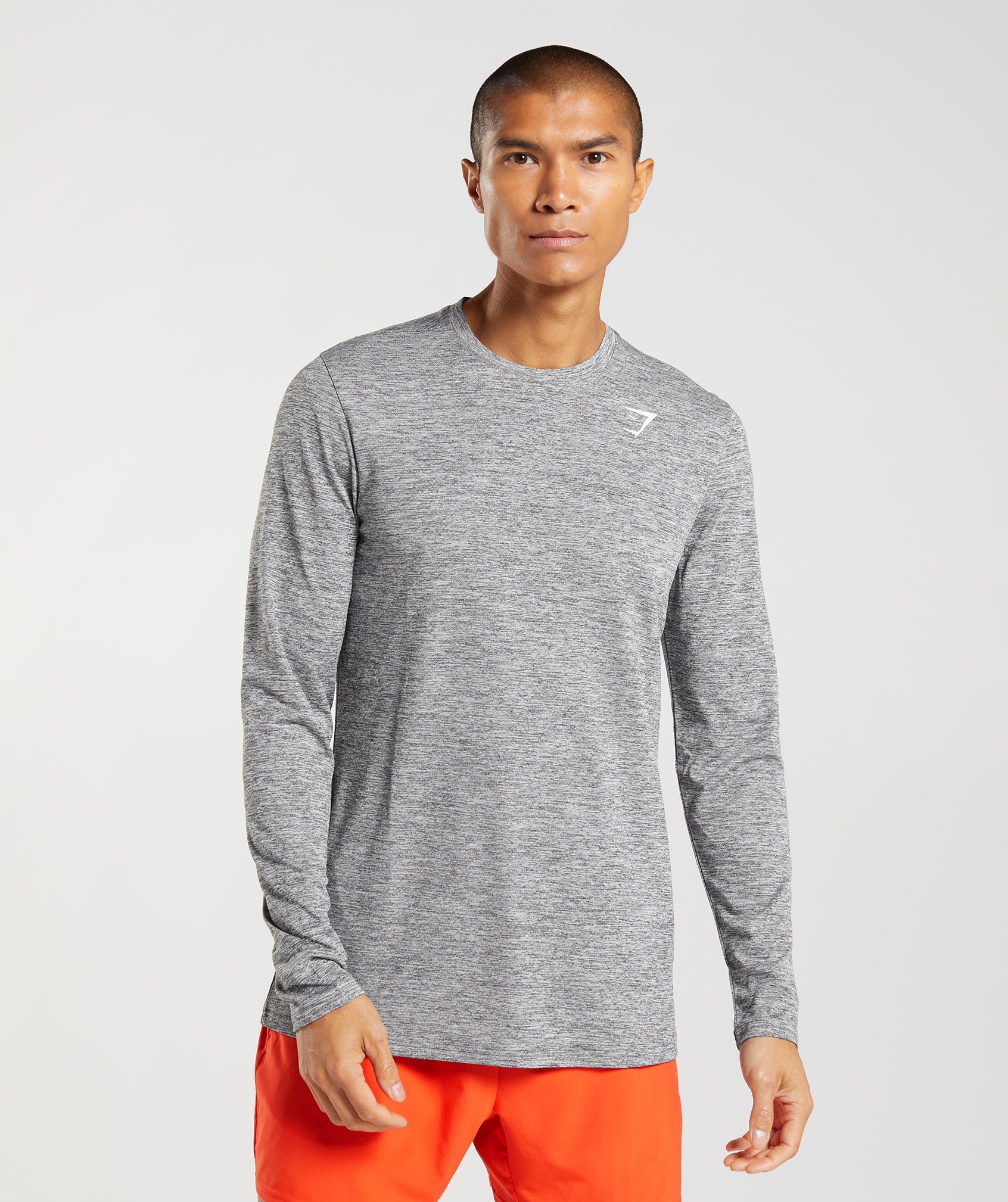 Camiseta Gymshark Arrival Long Sleeve Hombre Gris | 1364250-ES