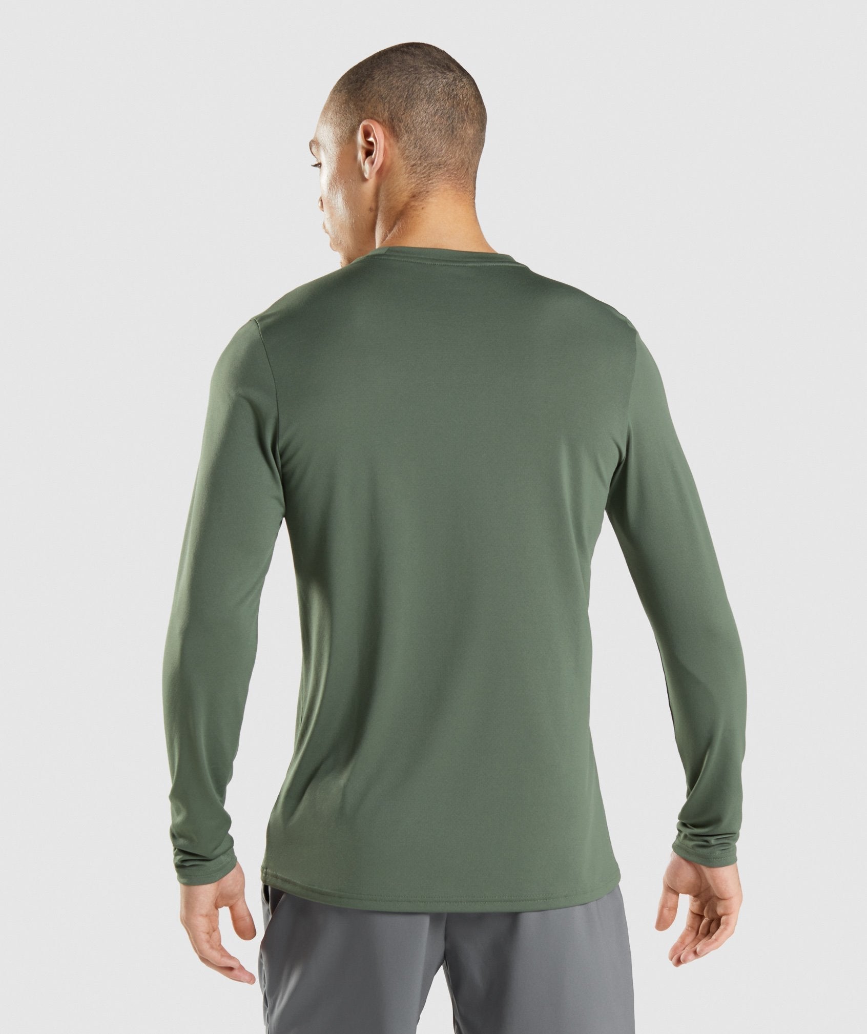 Camiseta Gymshark Arrival Long Sleeve Hombre Verde | 6209435-IS