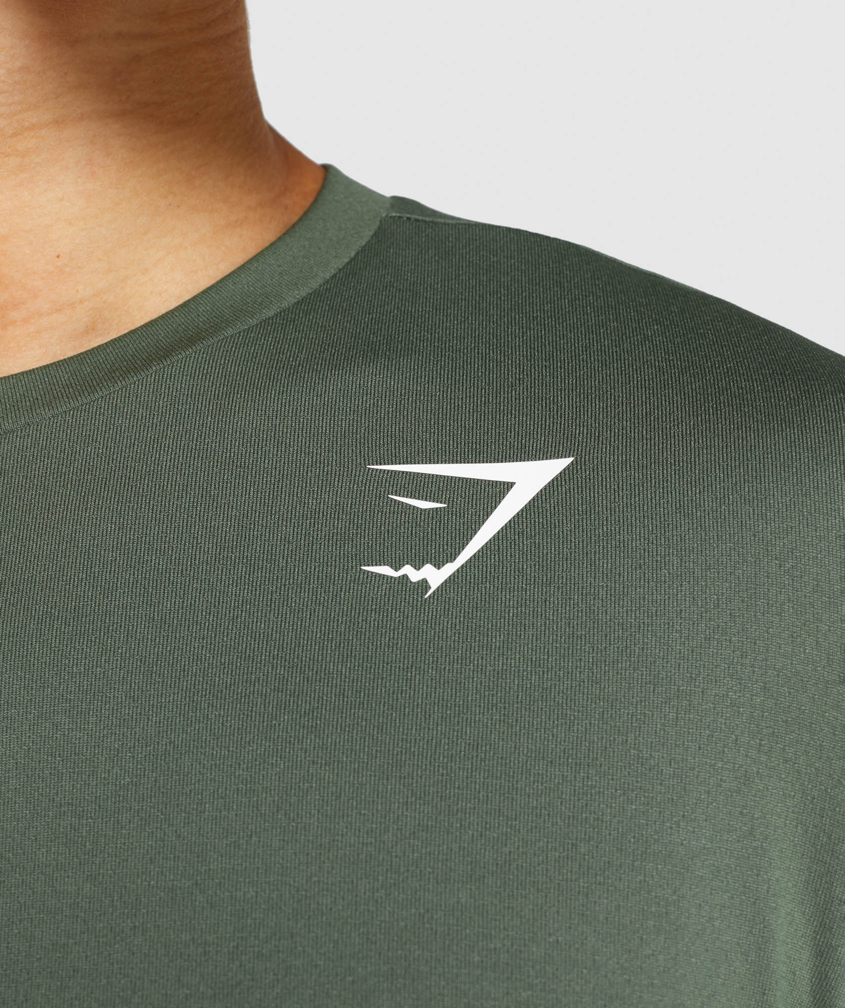 Camiseta Gymshark Arrival Long Sleeve Hombre Verde | 6209435-IS