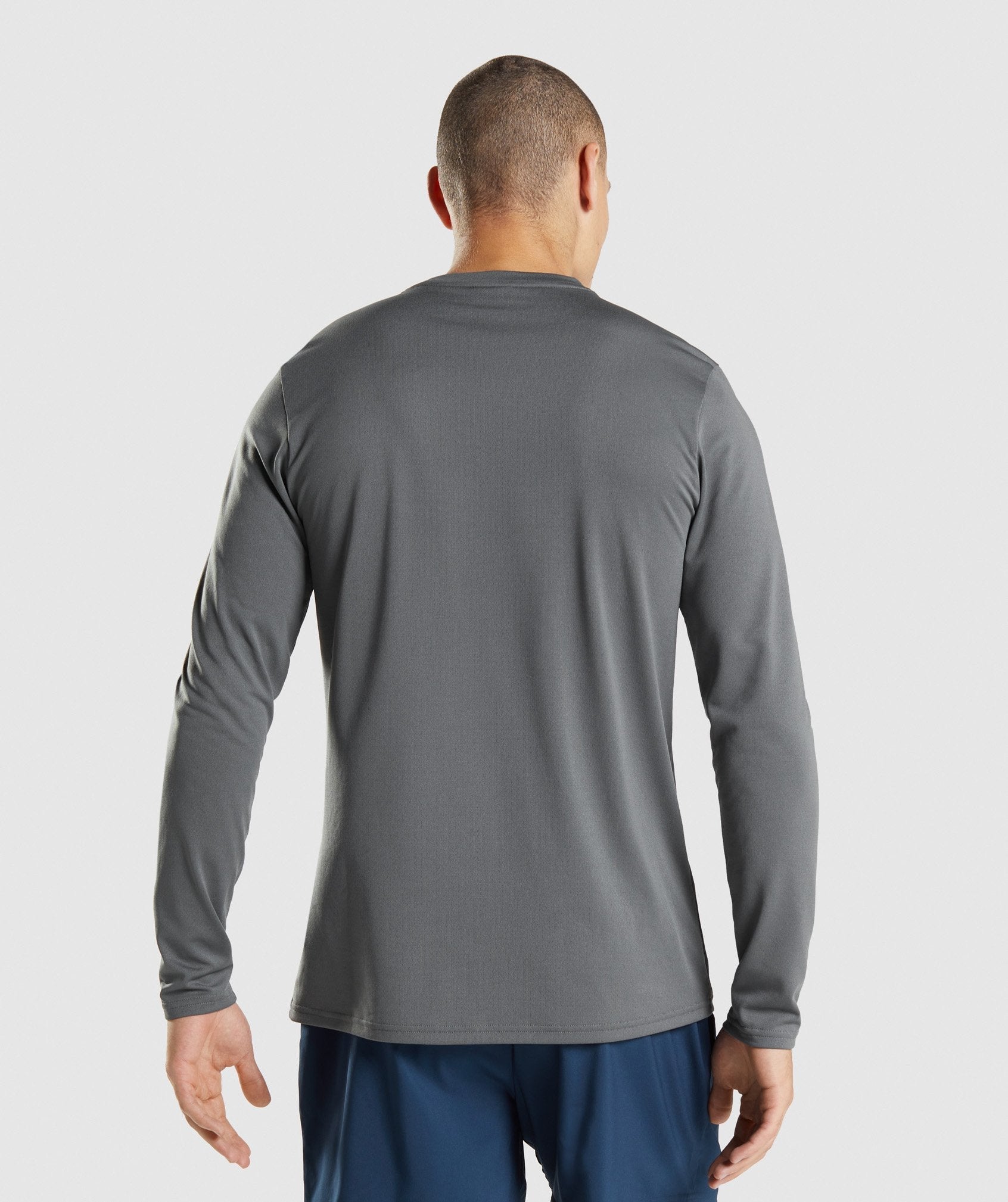 Camiseta Gymshark Arrival Long Sleeve Hombre Gris | 6723948-NF