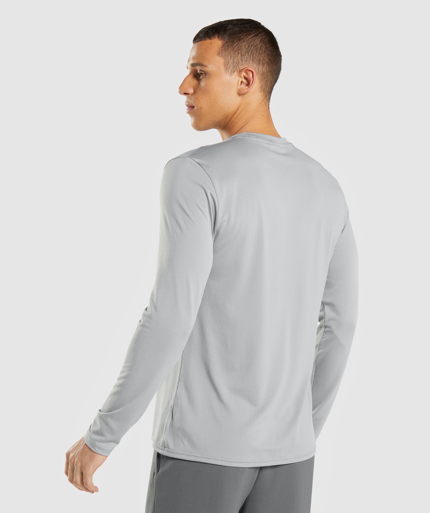 Camiseta Gymshark Arrival Long Sleeve Hombre Gris | 7190532-GD