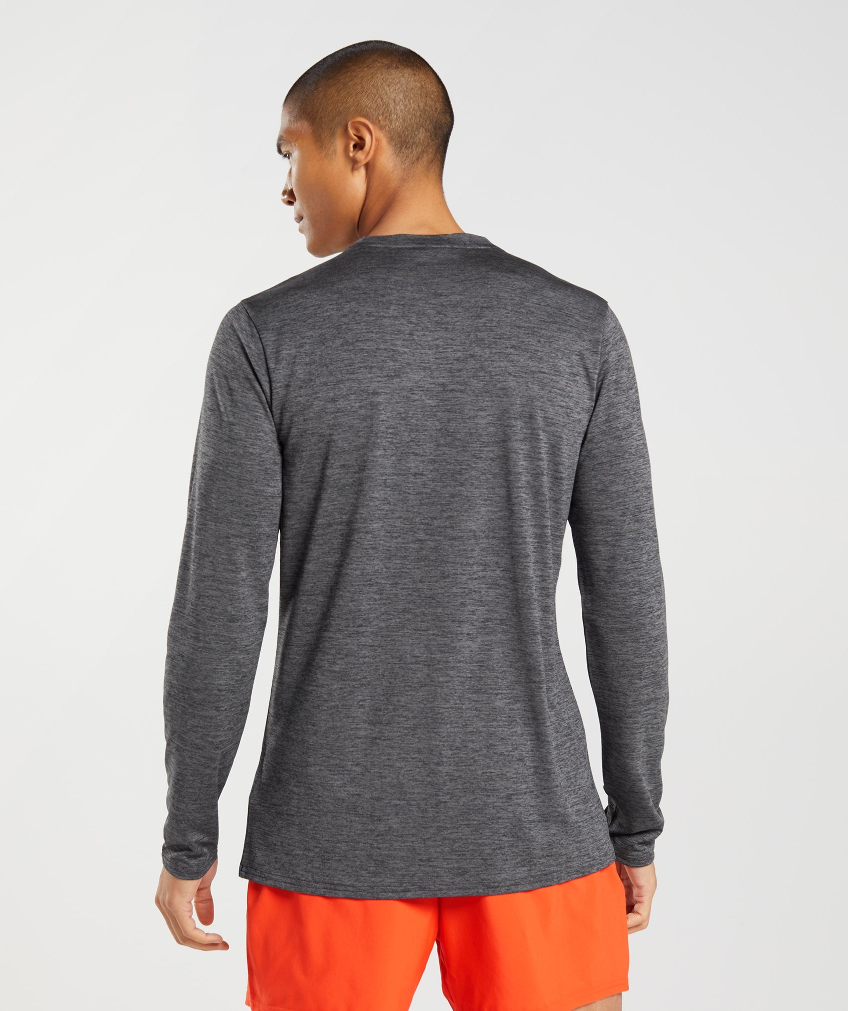 Camiseta Gymshark Arrival Long Sleeve Hombre Negras Gris | 7891054-BM