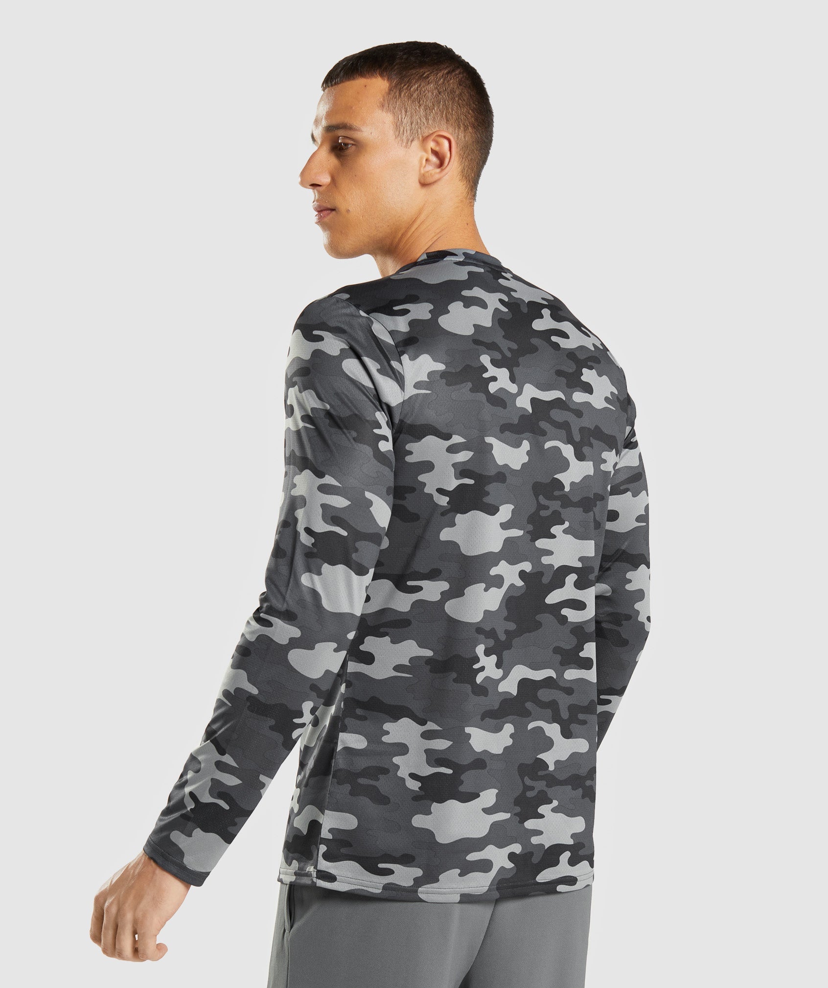 Camiseta Gymshark Arrival Long Sleeve Hombre Gris | 8240973-QT