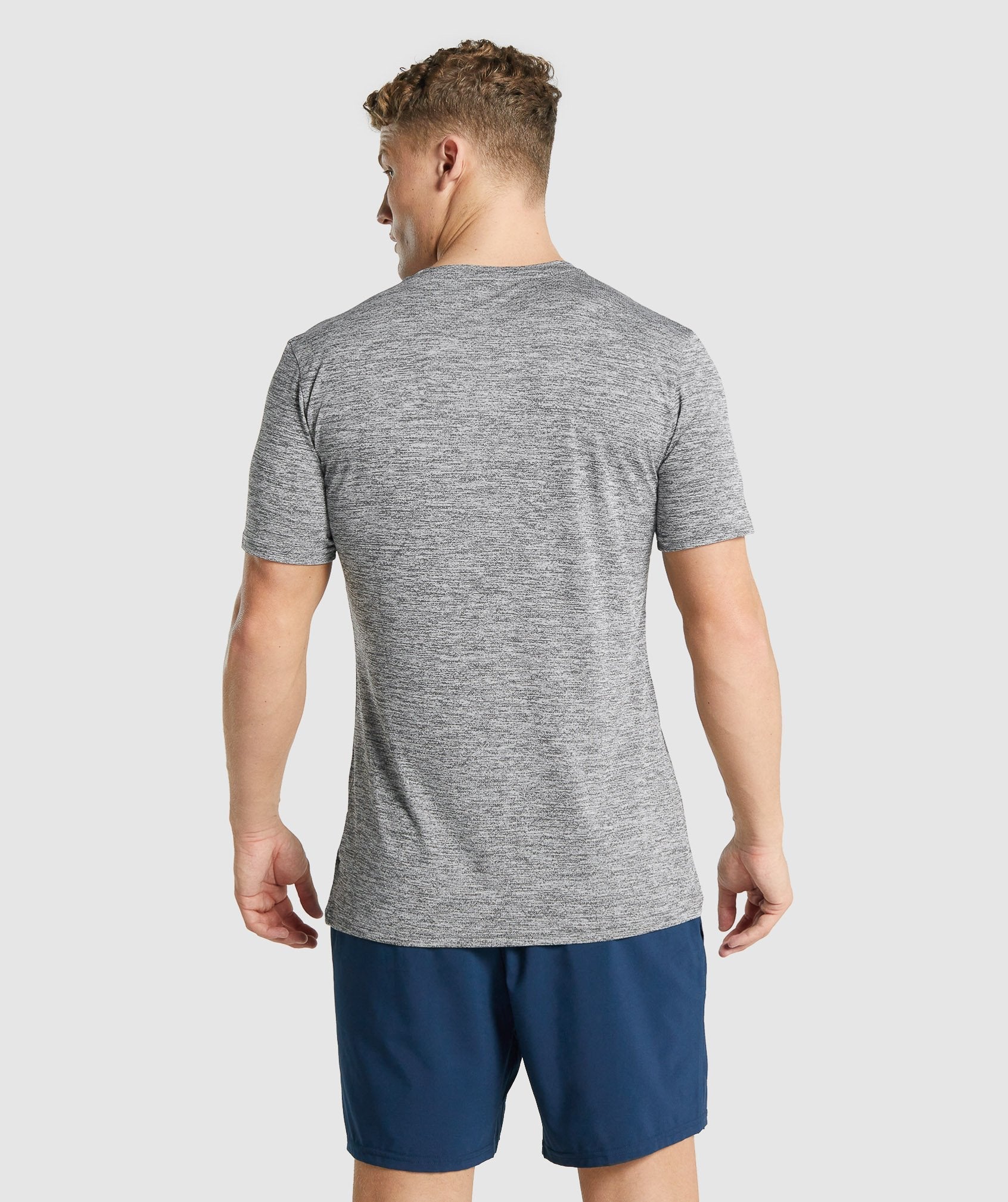 Camiseta Gymshark Arrival Marl Hombre Gris | 1429358-JE