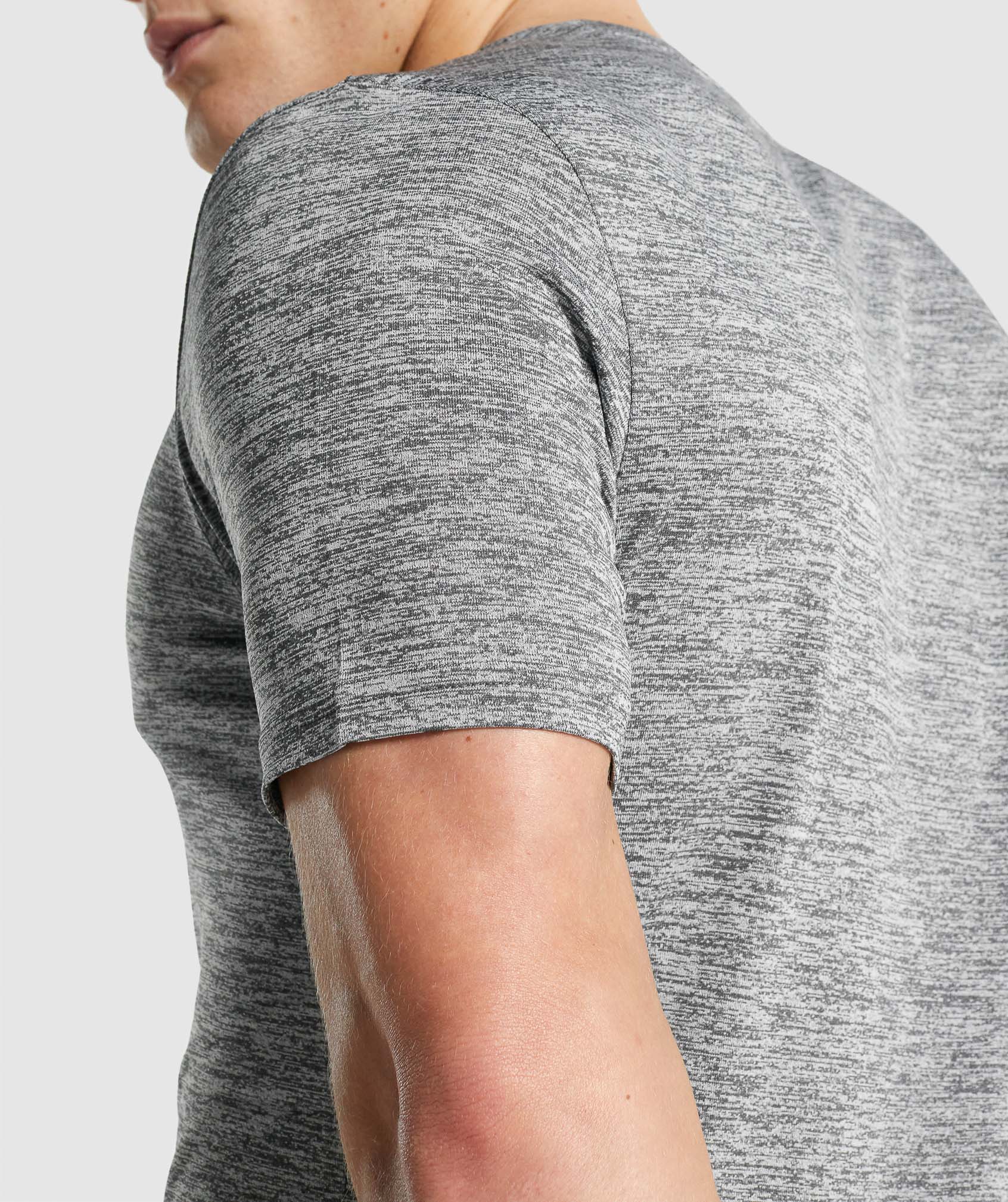 Camiseta Gymshark Arrival Marl Hombre Gris | 1429358-JE