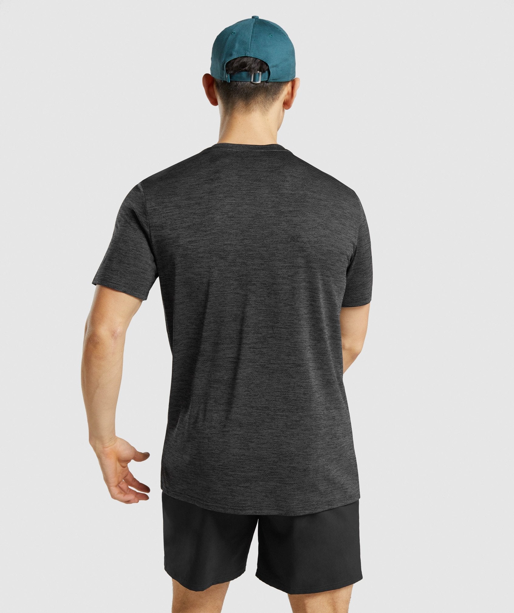 Camiseta Gymshark Arrival Marl Hombre Negras | 1095243-WK