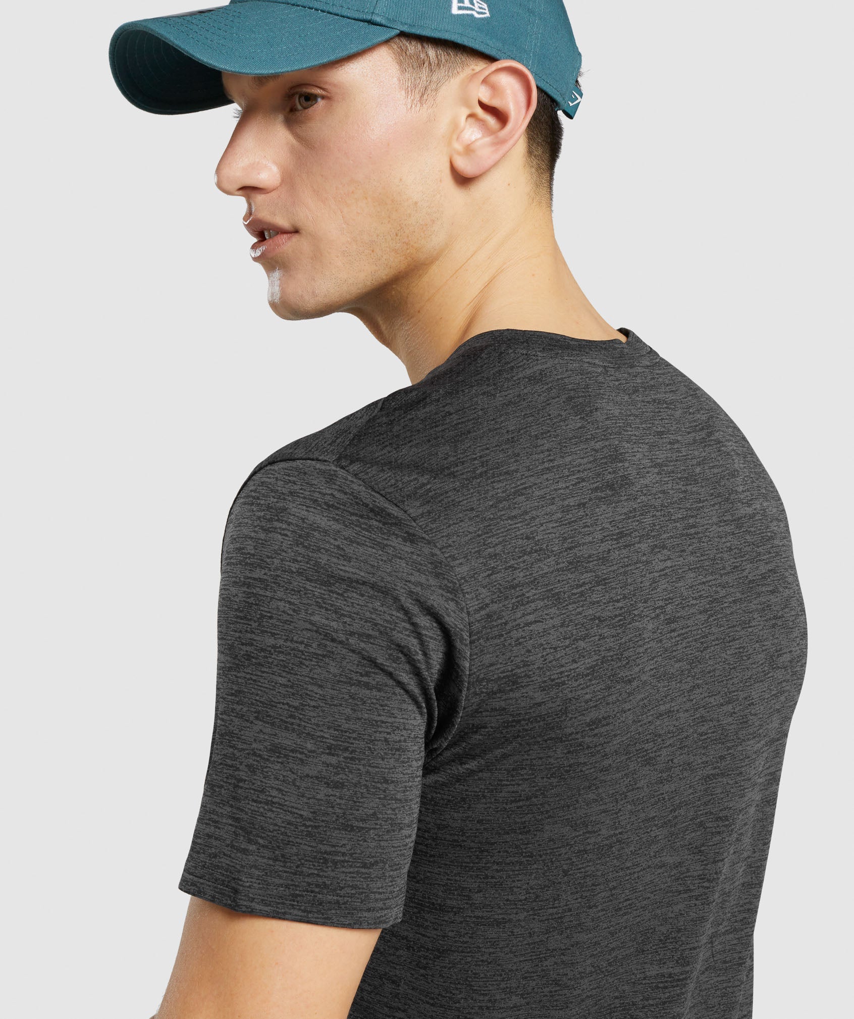 Camiseta Gymshark Arrival Marl Hombre Negras | 1095243-WK