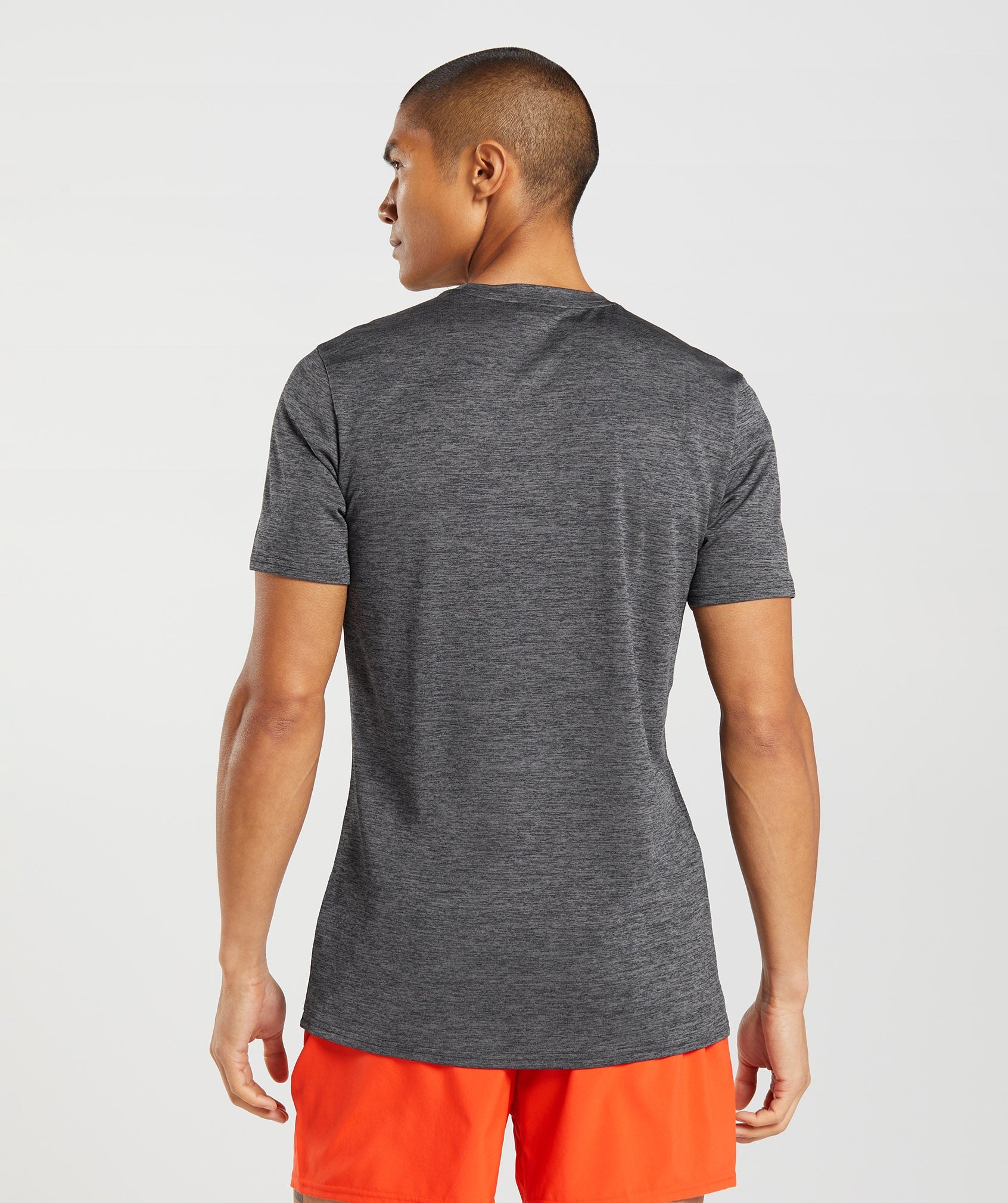 Camiseta Gymshark Arrival Marl Hombre Negras Gris | 7123569-TP