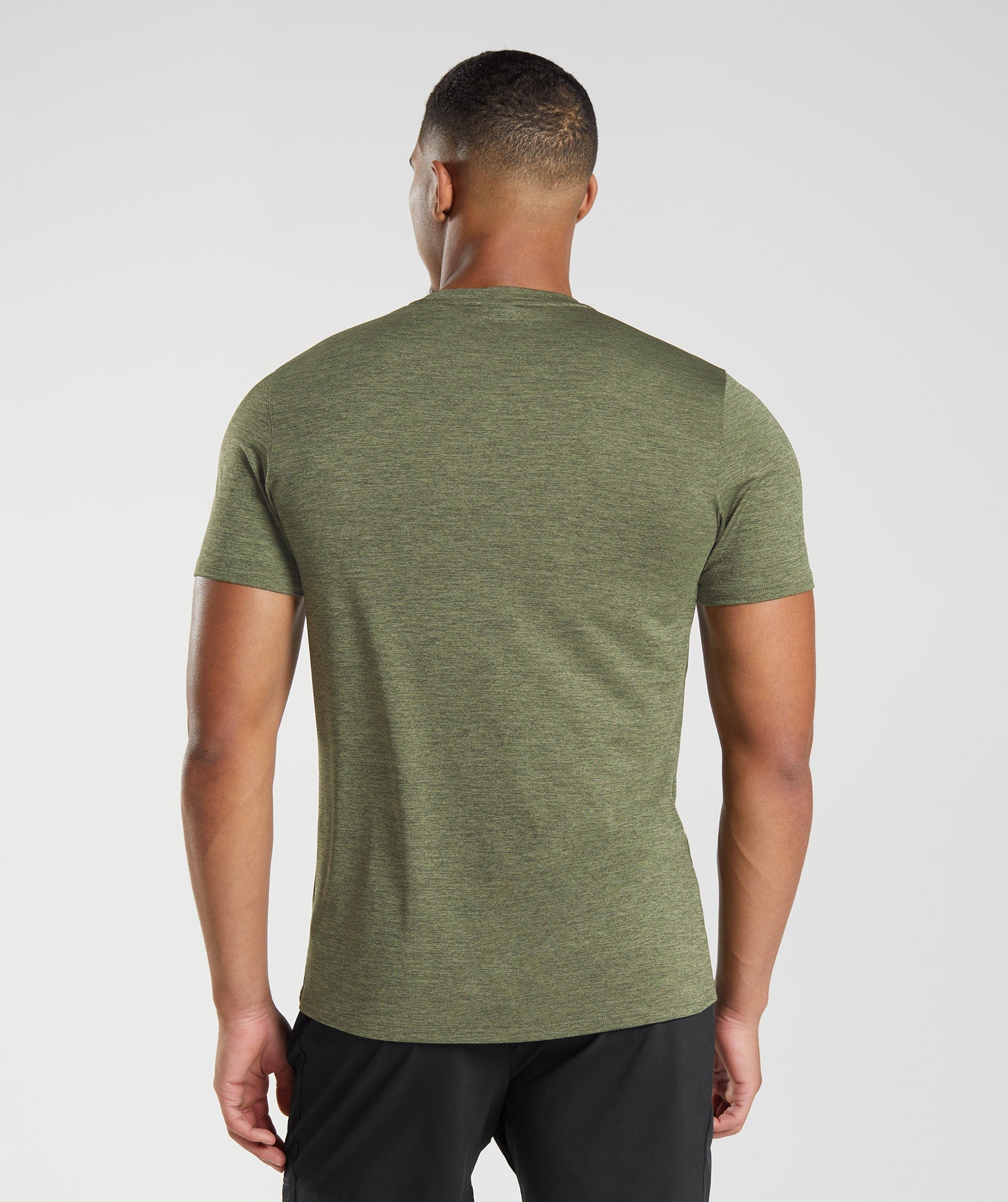 Camiseta Gymshark Arrival Marl Hombre Verde Oliva | 0825461-WH