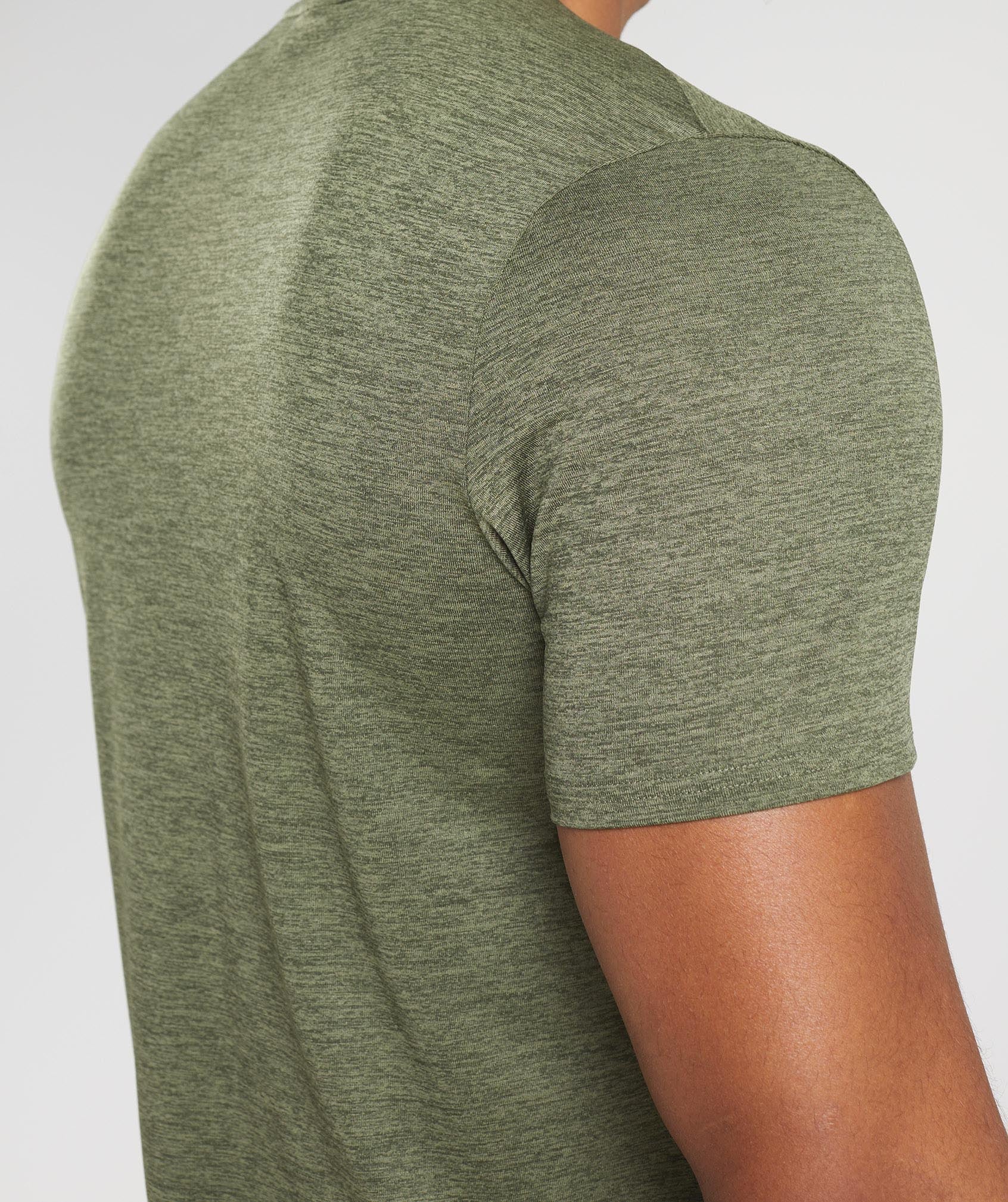 Camiseta Gymshark Arrival Marl Hombre Verde Oliva | 0825461-WH