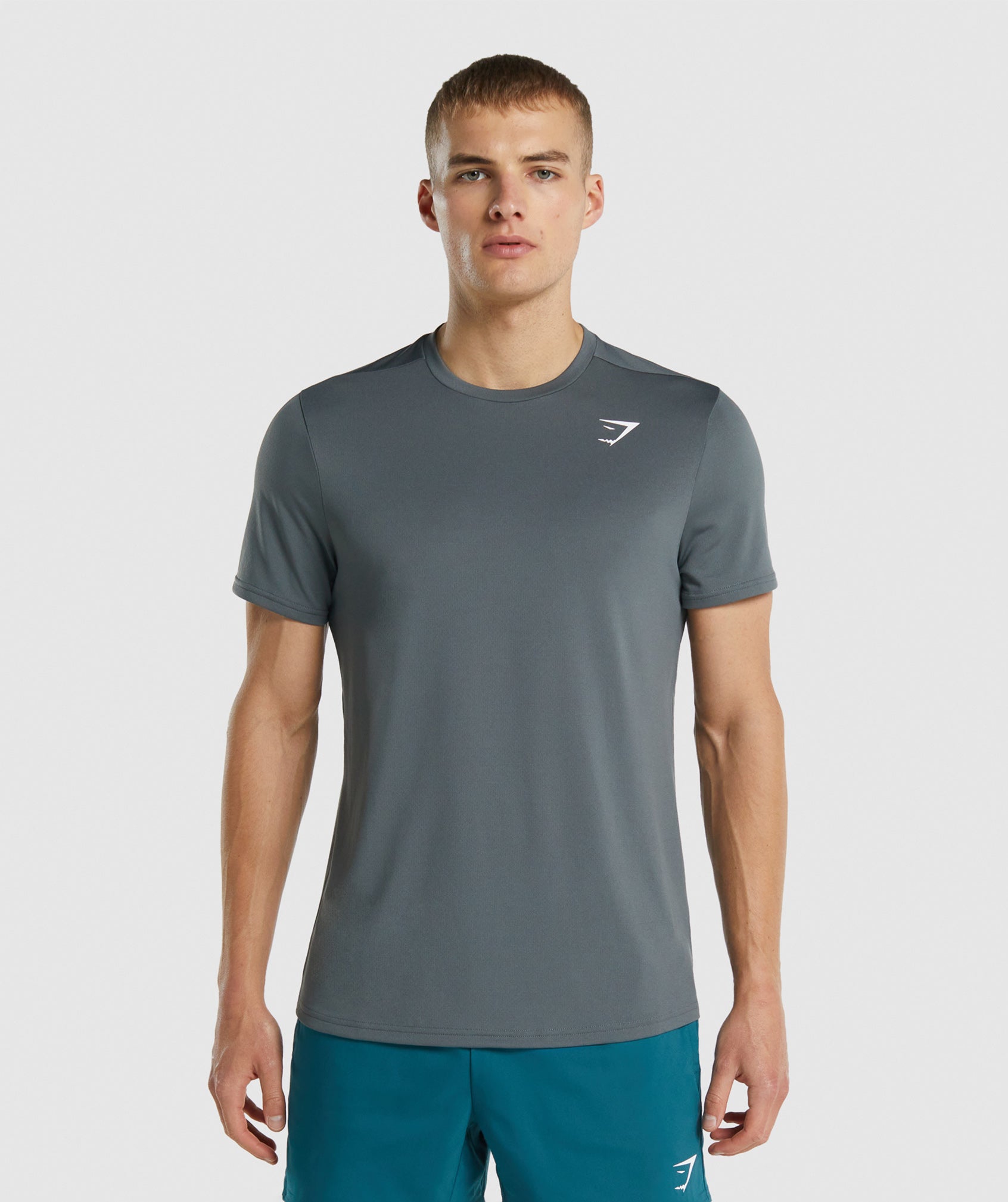 Camiseta Gymshark Arrival Regular Fit Hombre Gris | 3461578-UB