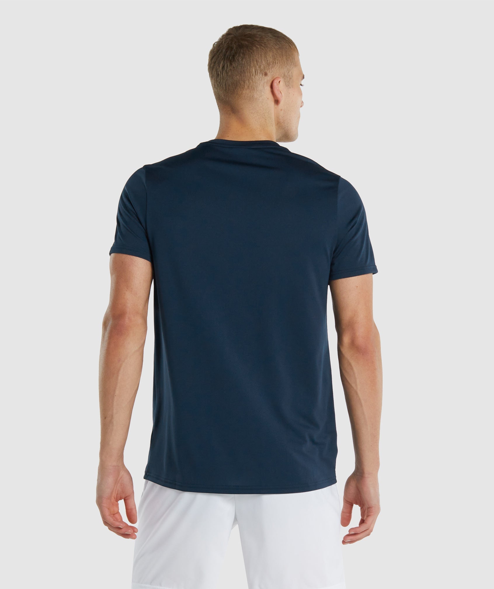 Camiseta Gymshark Arrival Regular Fit Hombre Azul Marino | 5619078-PW