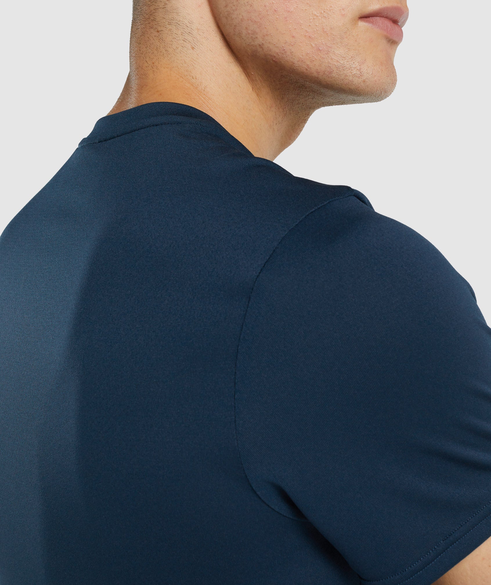 Camiseta Gymshark Arrival Regular Fit Hombre Azul Marino | 5619078-PW