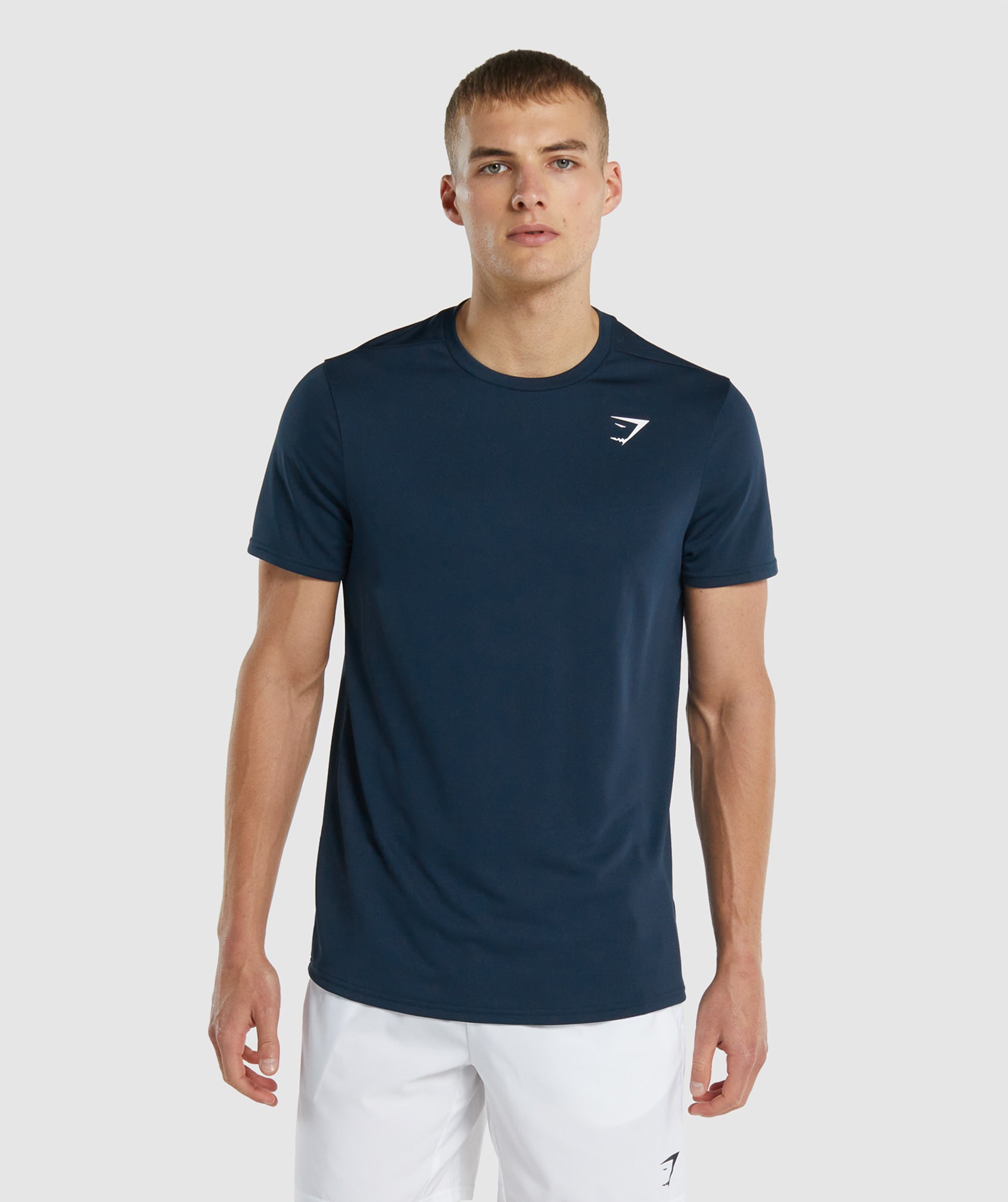 Camiseta Gymshark Arrival Regular Fit Hombre Azul Marino | 5619078-PW