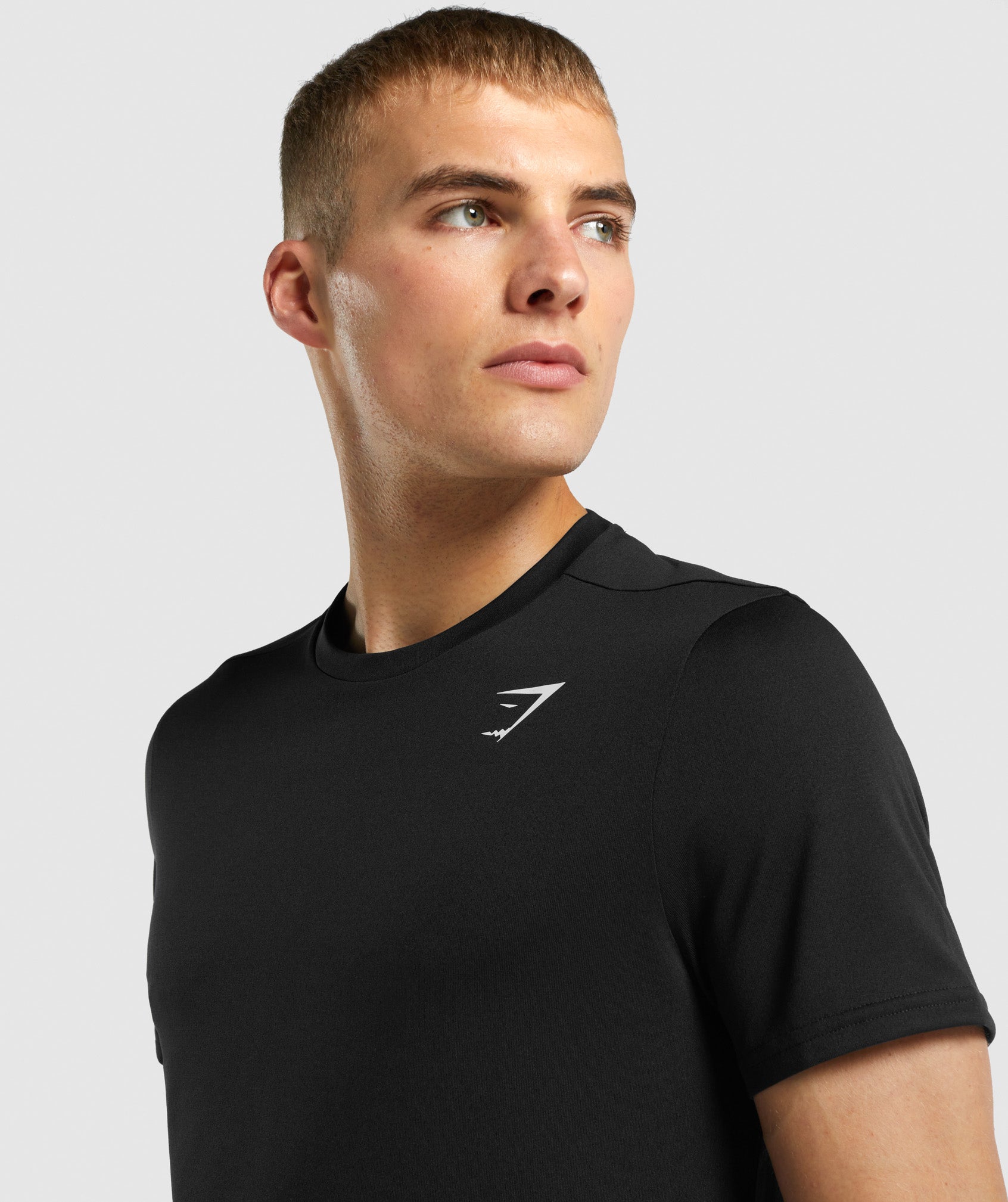 Camiseta Gymshark Arrival Regular Fit Hombre Negras | 6503187-TL