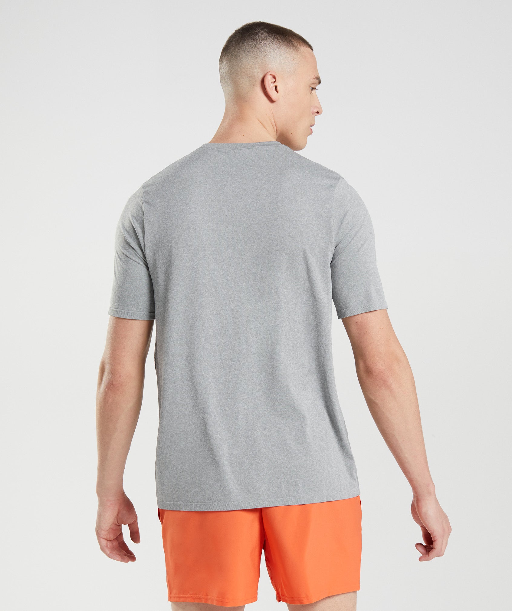 Camiseta Gymshark Arrival Seamless Hombre Gris | 3581496-KY