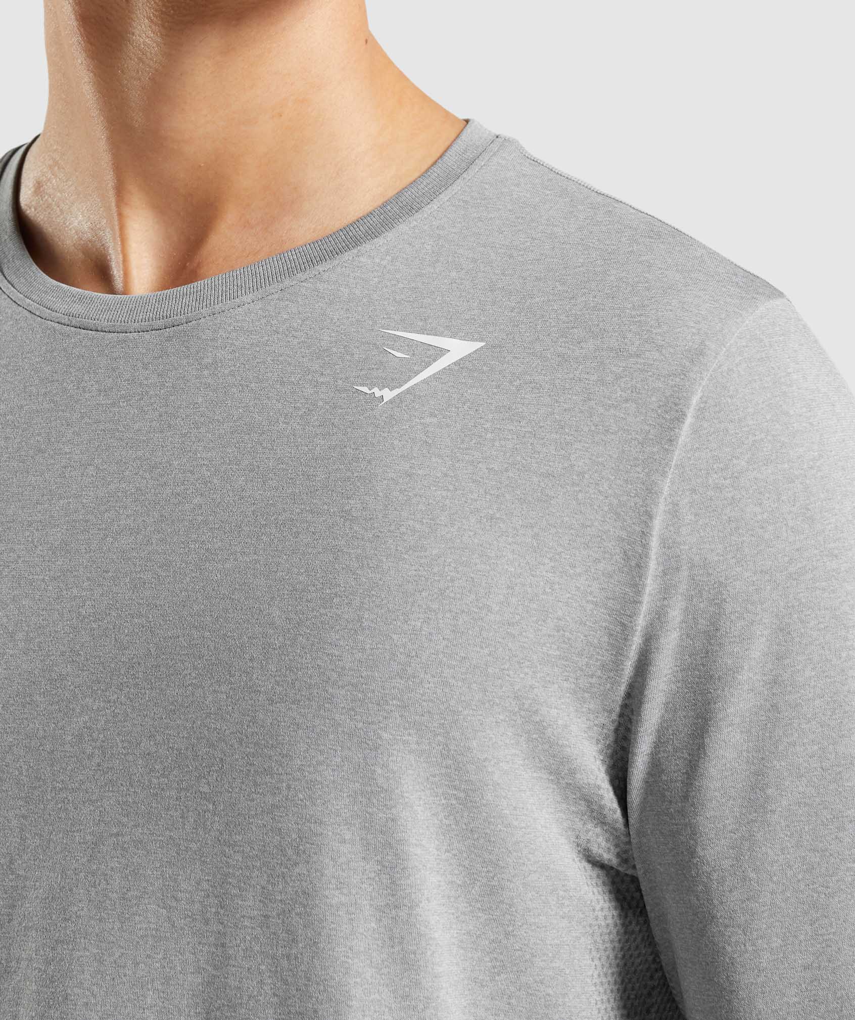 Camiseta Gymshark Arrival Seamless Long Sleeve Hombre Gris | 1693487-CK