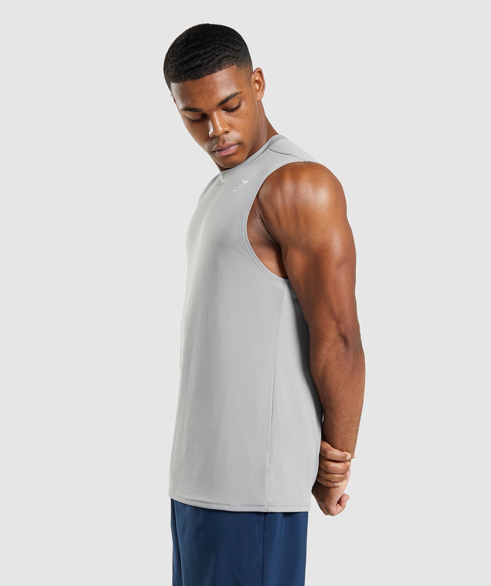 Camiseta Gymshark Arrival Sin Manga Hombre Gris | 0367289-XY