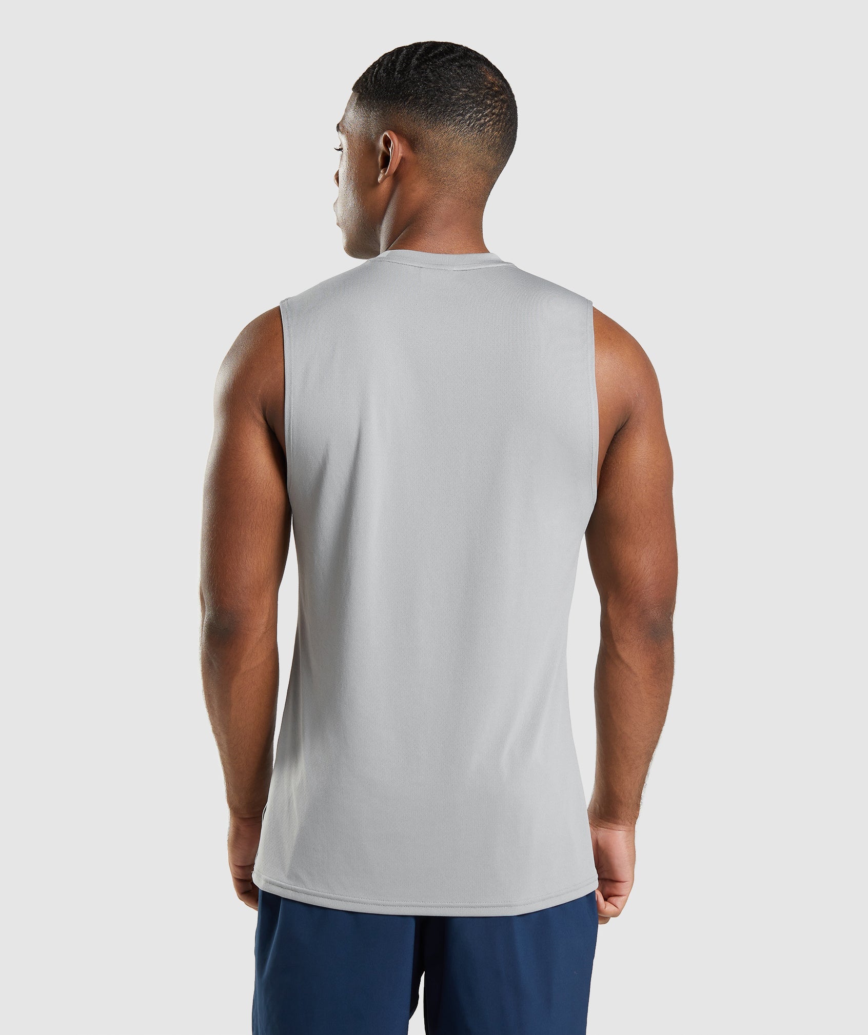 Camiseta Gymshark Arrival Sin Manga Hombre Gris | 0367289-XY