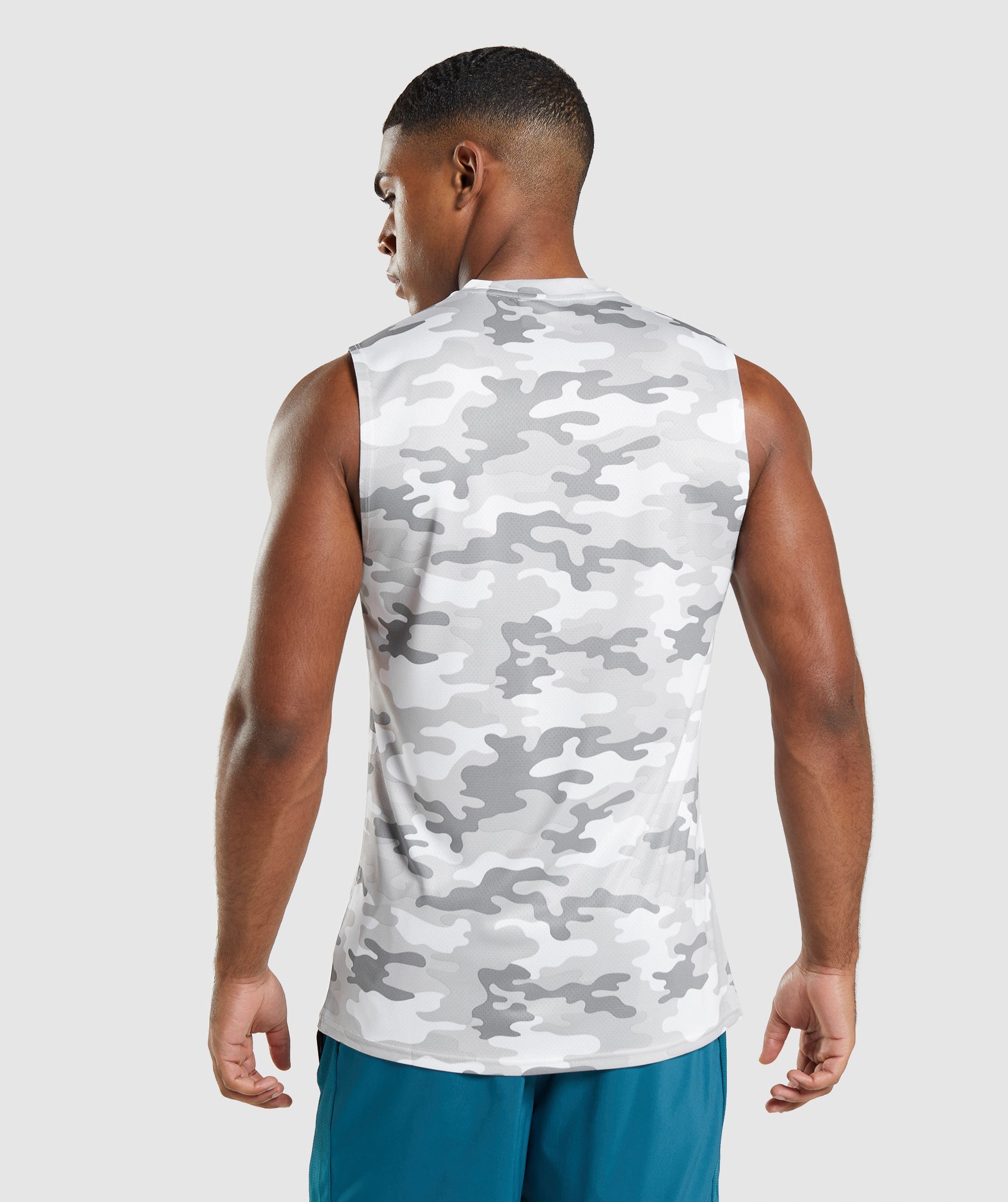 Camiseta Gymshark Arrival Sin Manga Hombre Gris Claro | 8061572-RI