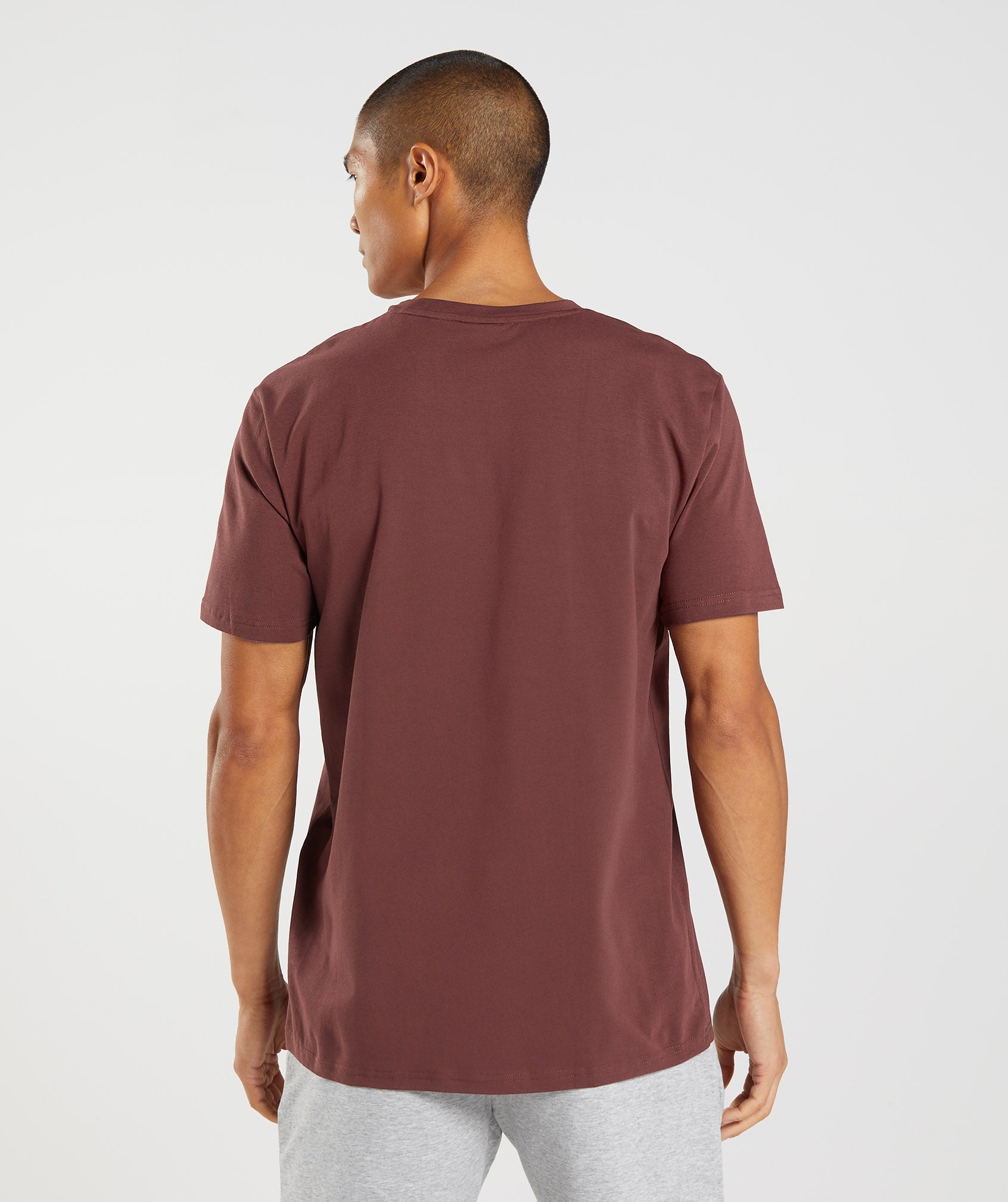 Camiseta Gymshark Block Hombre Marrones | 1206348-QM