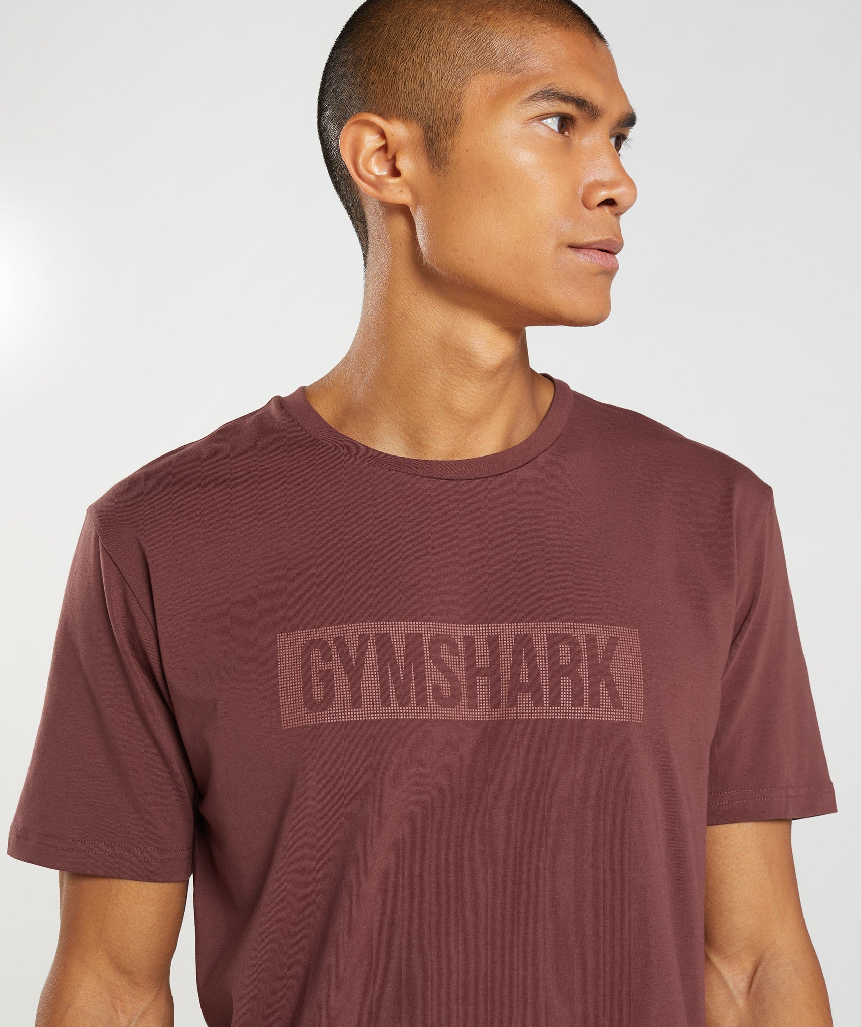 Camiseta Gymshark Block Hombre Marrones | 1206348-QM