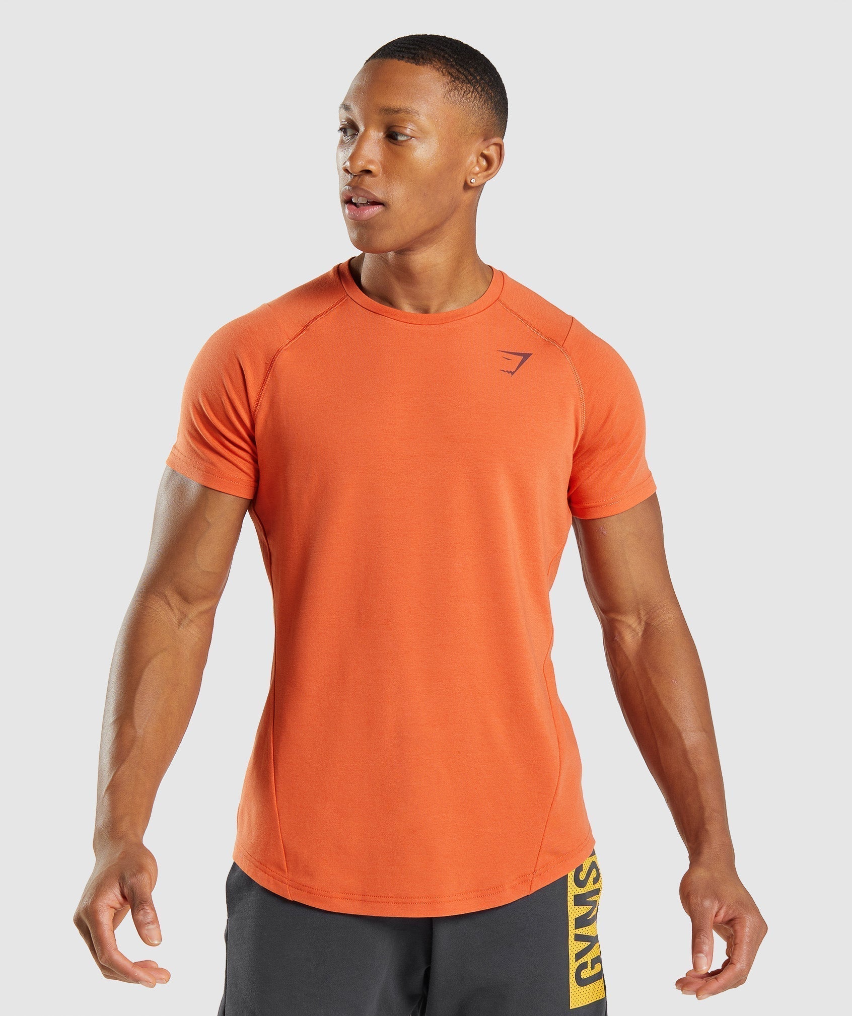 Camiseta Gymshark Bold Hombre Naranjas | 8762039-QX