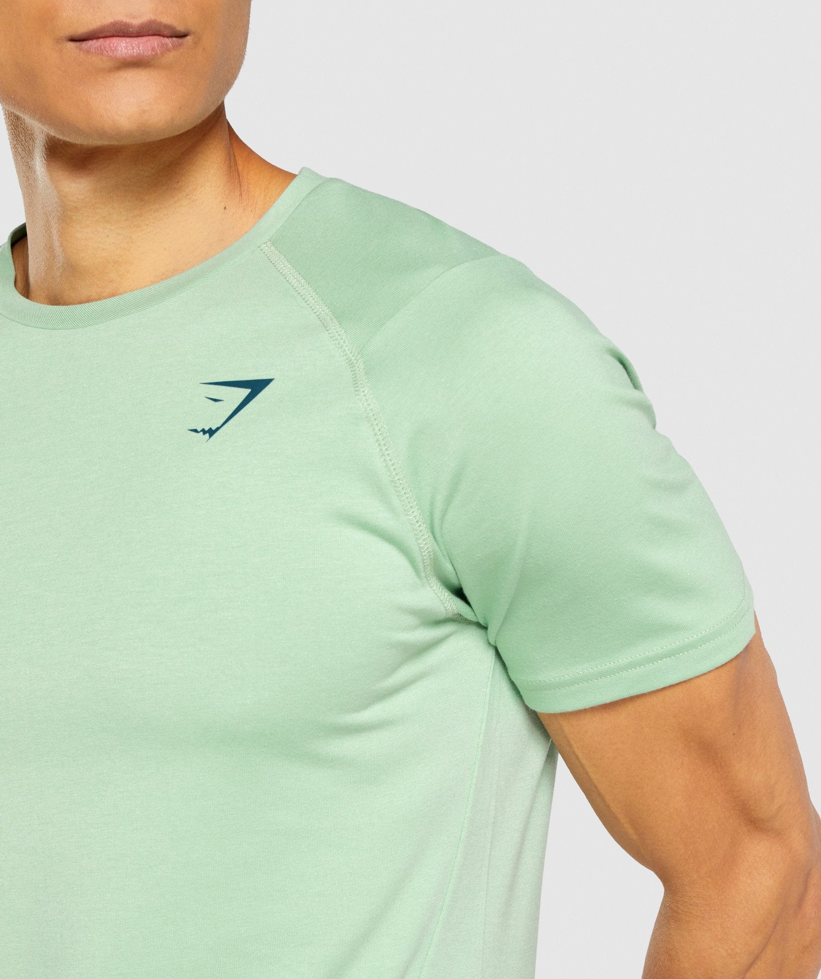 Camiseta Gymshark Bold Hombre Verde | 7580936-GM