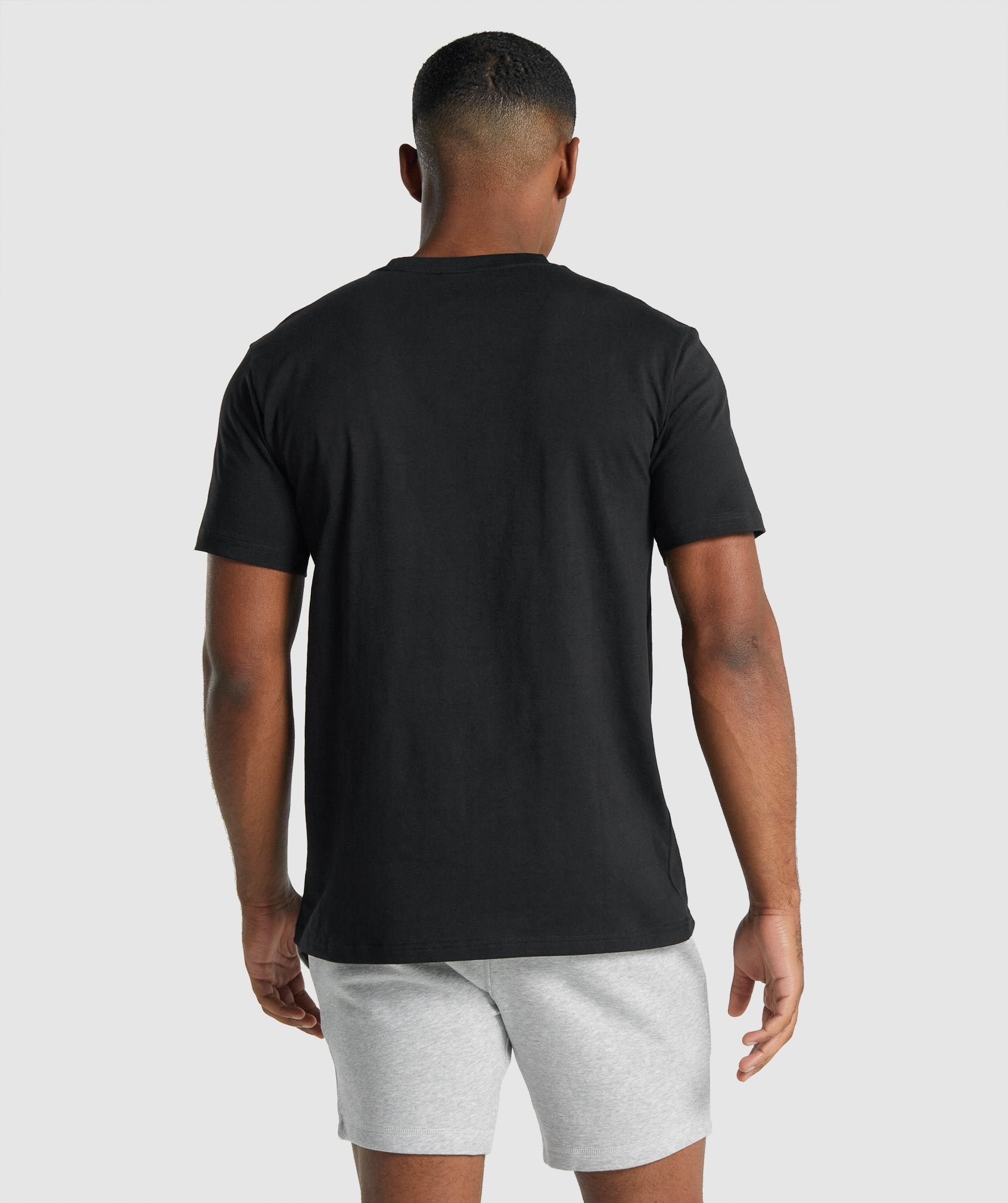 Camiseta Gymshark Crest Hombre Negras | 2419687-FL