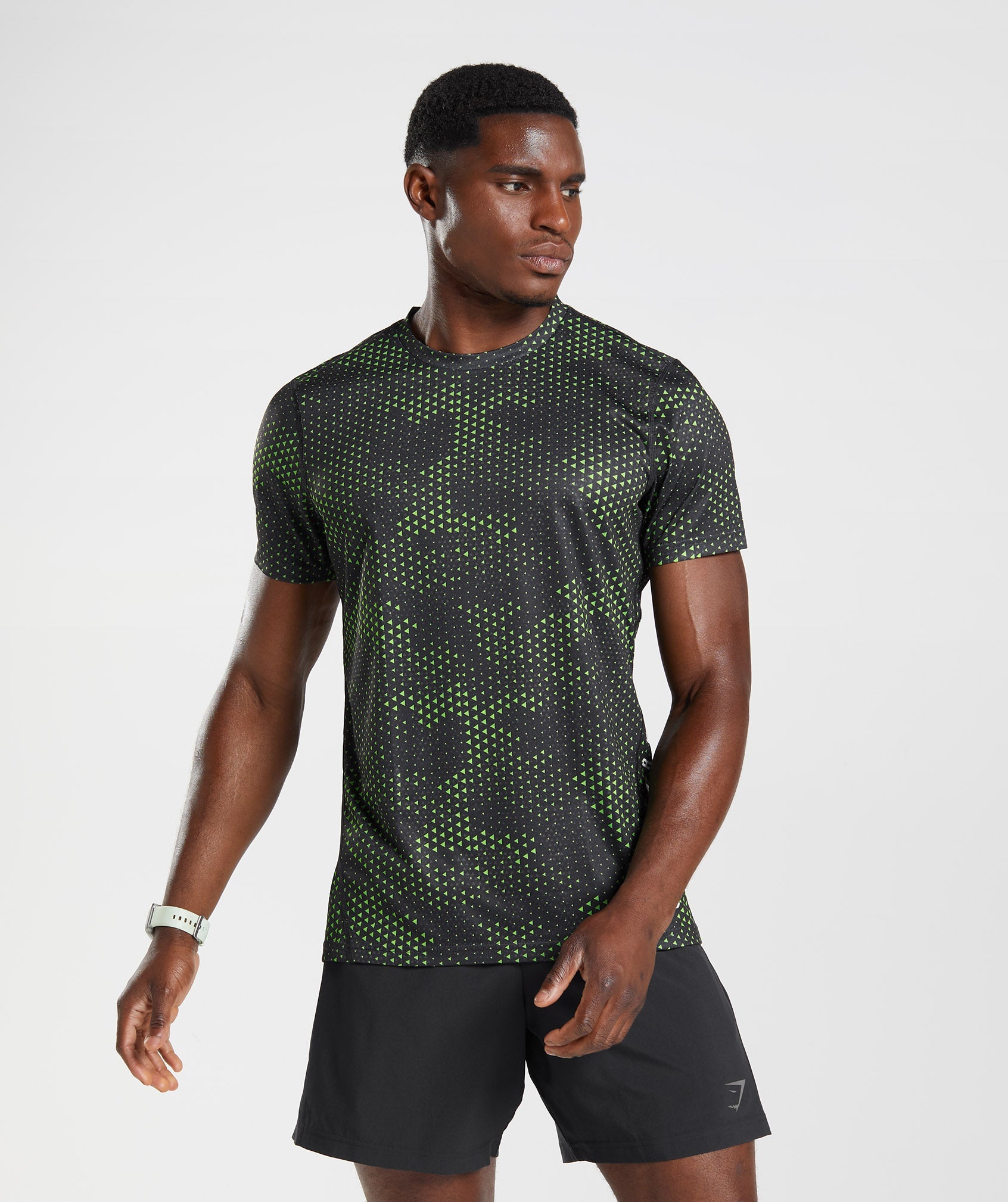 Camiseta Gymshark Deporte Hombre Verde Claro | 2357091-DO