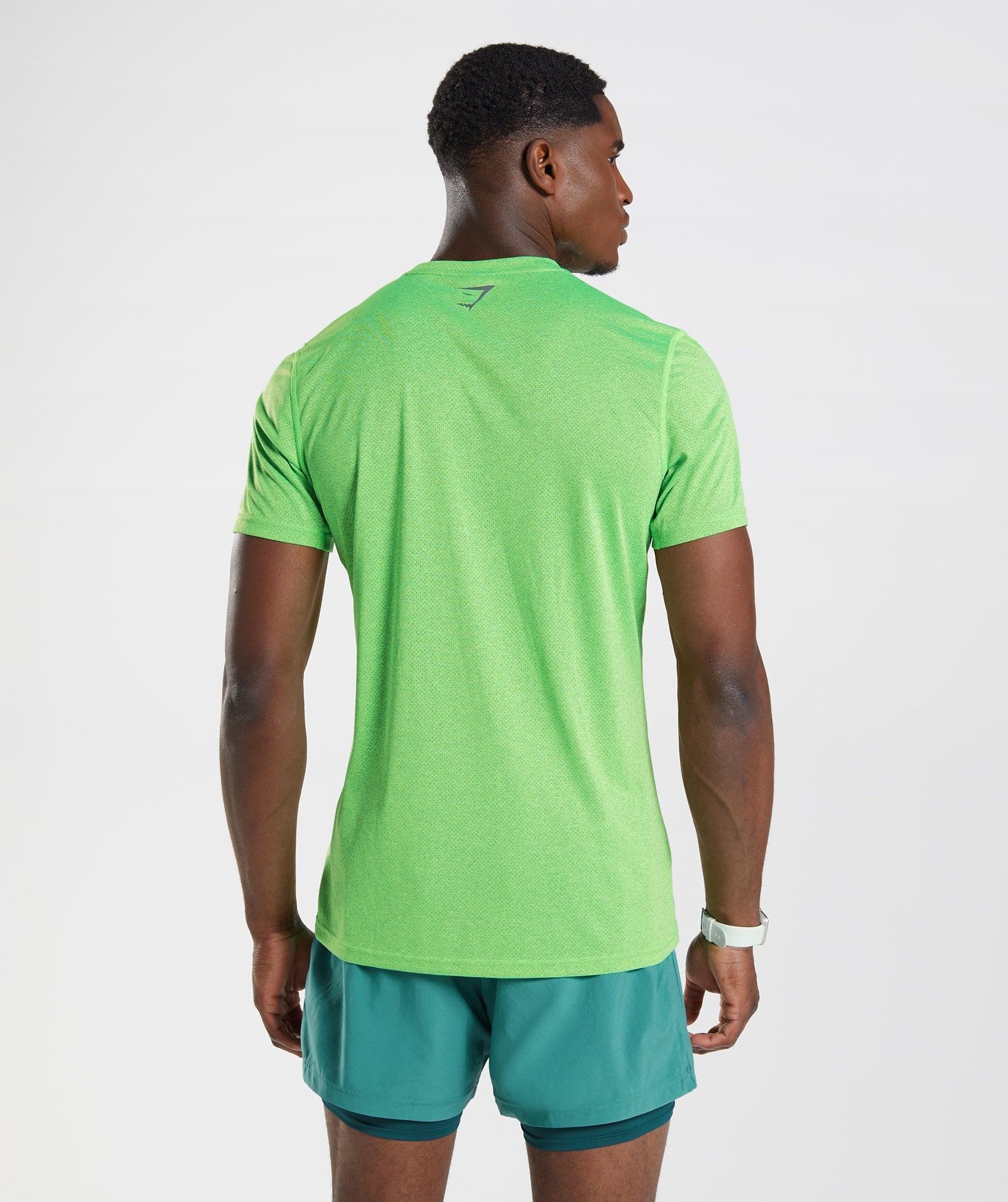 Camiseta Gymshark Deporte Hombre Verde Claro Negras | 4089735-WS