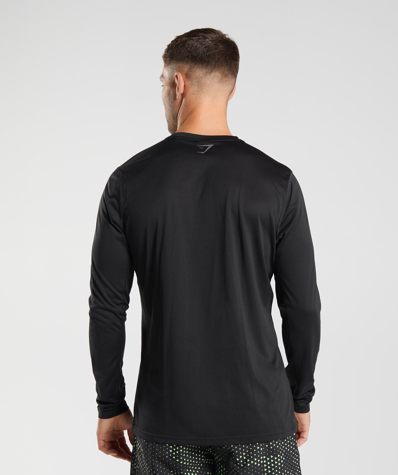 Camiseta Gymshark Deporte Long Sleeve Hombre Negras Negras | 9286130-HP