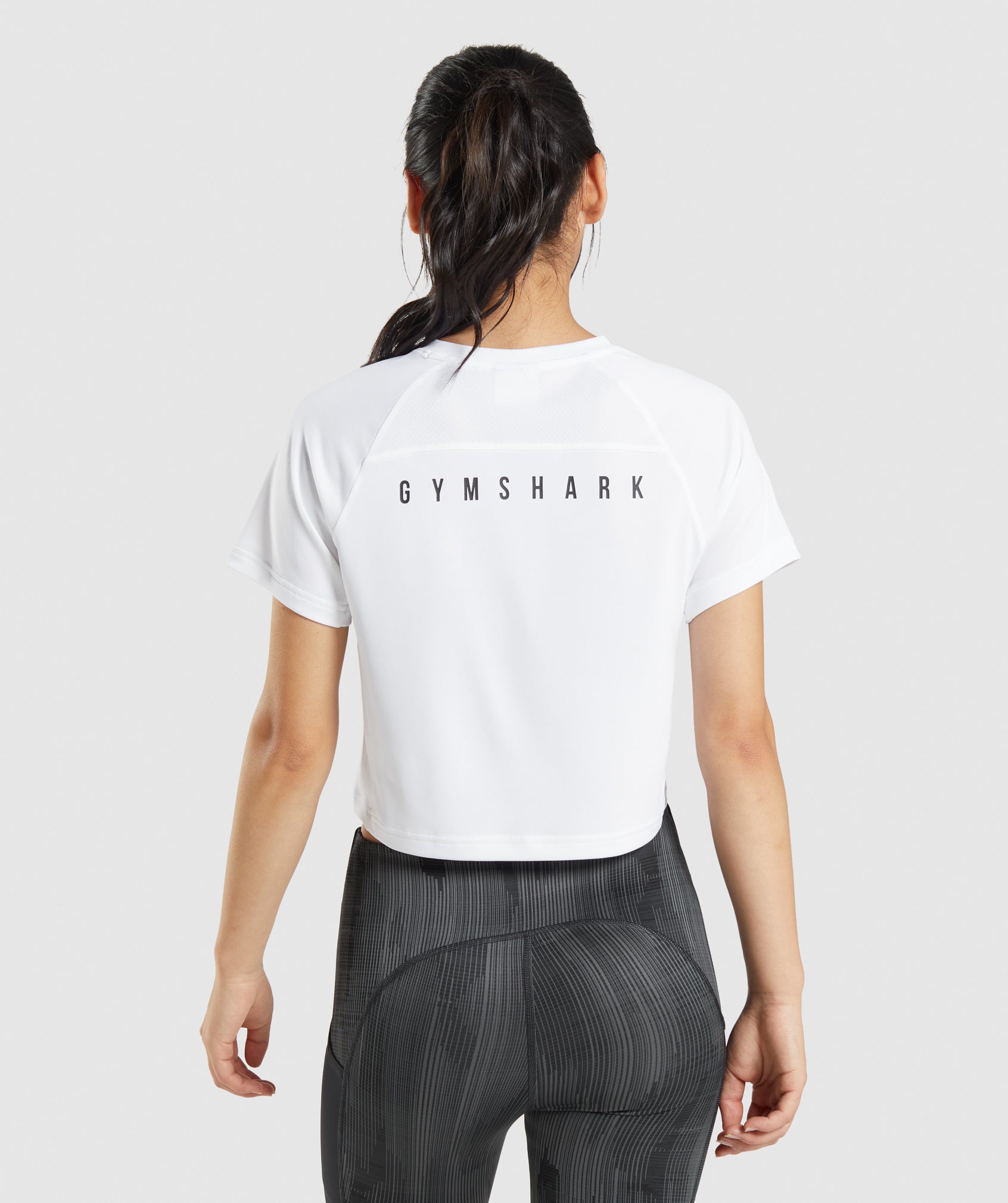 Camiseta Gymshark Deporte Midi Mujer Blancas | 3420795-ST