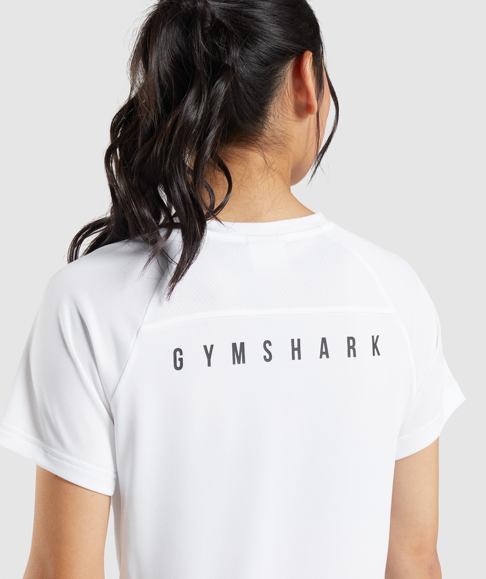 Camiseta Gymshark Deporte Midi Mujer Blancas | 3420795-ST