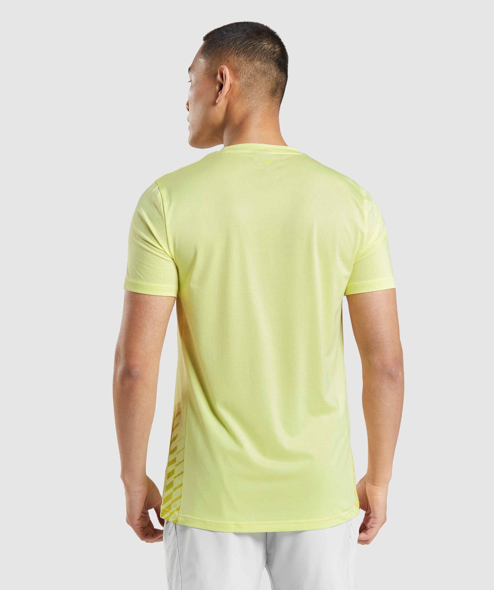 Camiseta Gymshark Deporte Stripe Hombre Verde | 0813649-GR