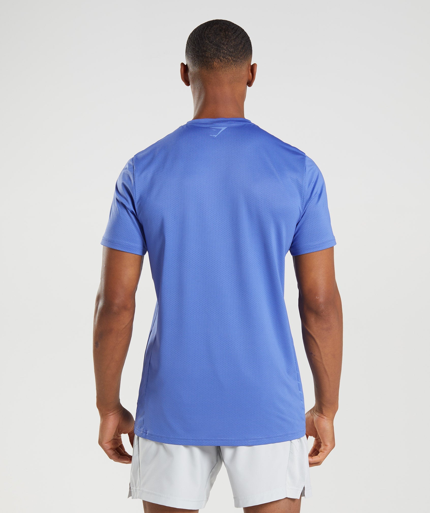 Camiseta Gymshark Deporte Stripe Hombre Azules | 2849735-PC