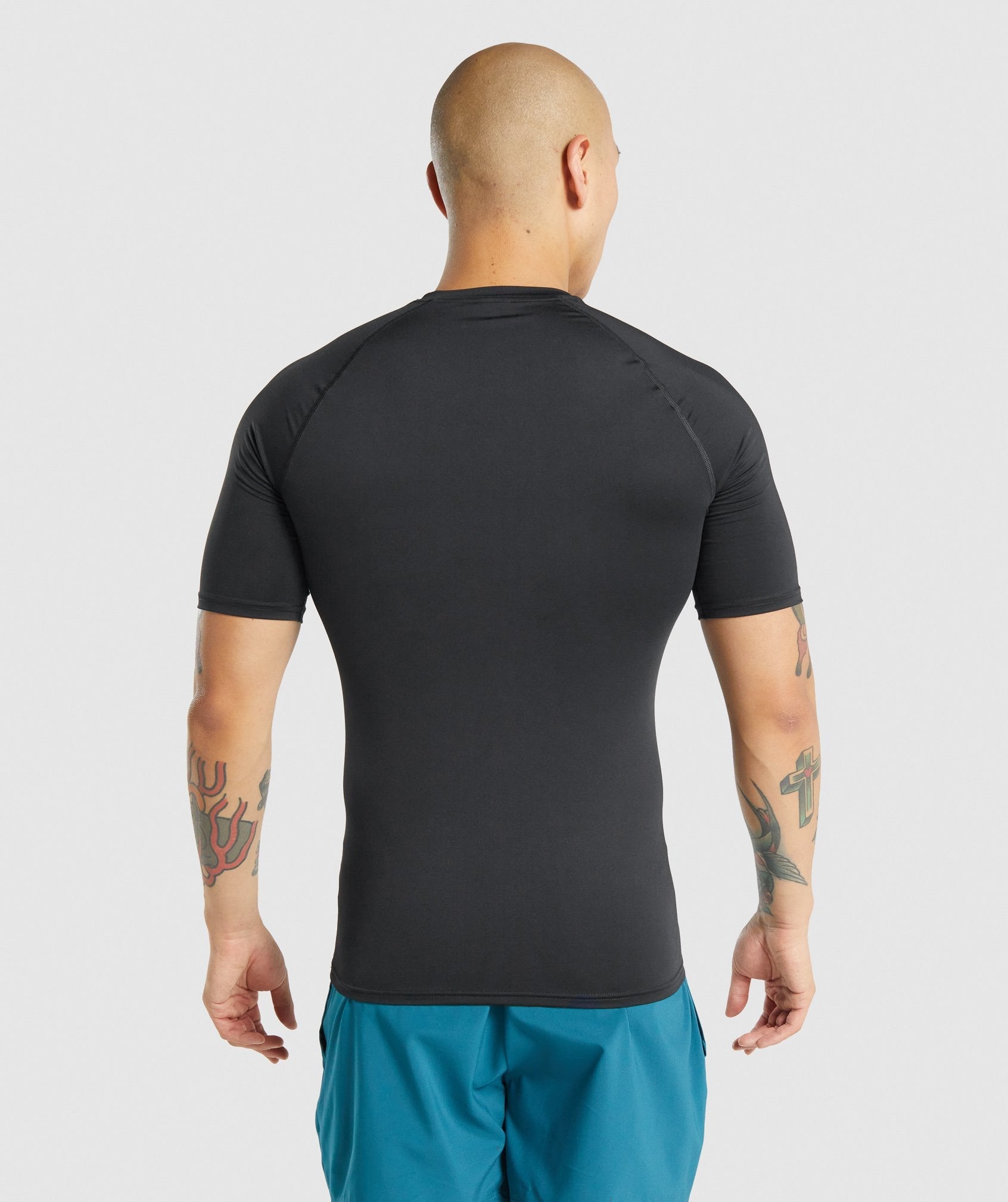 Camiseta Gymshark Element Baselayer Hombre Negras | 0953841-BP