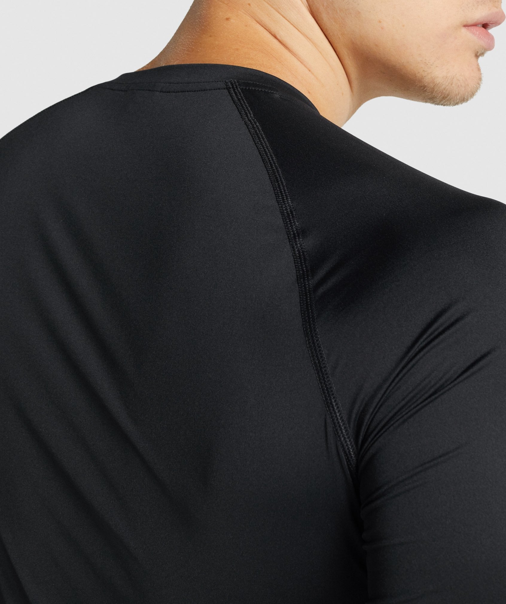 Camiseta Gymshark Element Baselayer Long Sleeve Hombre Negras | 4583169-OJ