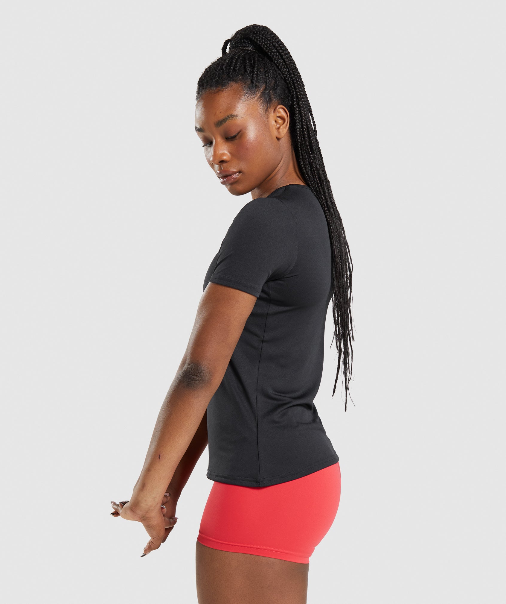 Camiseta Gymshark Entrenamiento Mujer Negras | 9603412-RC