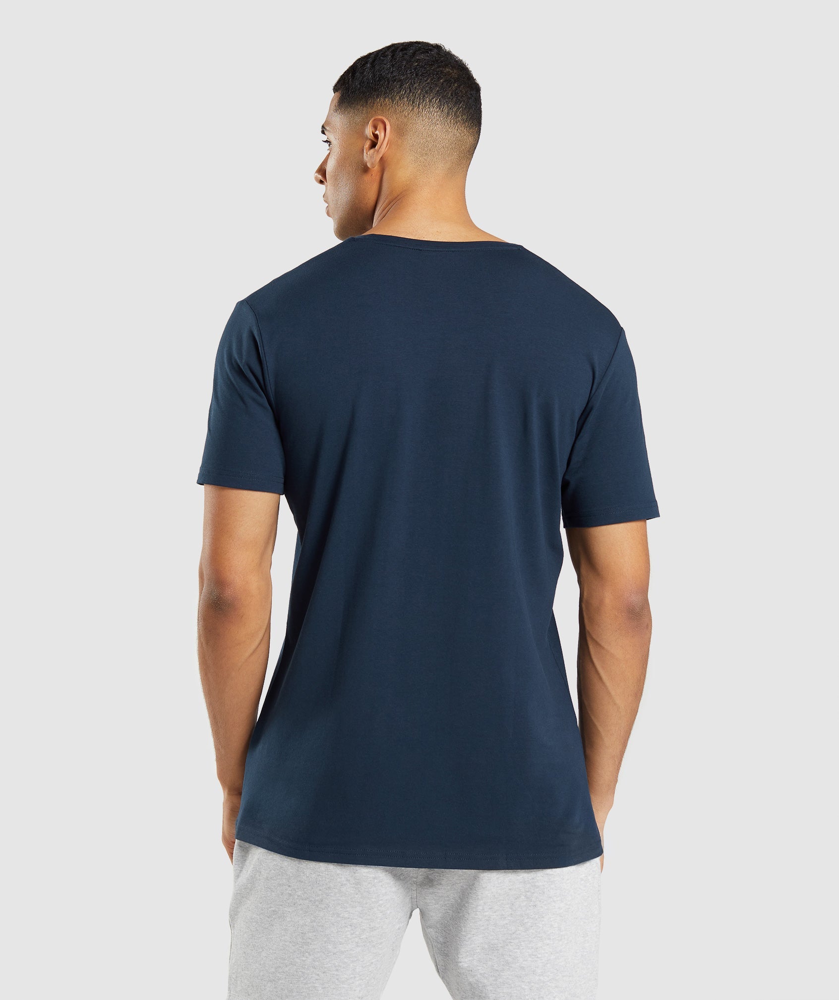 Camiseta Gymshark Essential Hombre Azul Marino | 9631527-KD