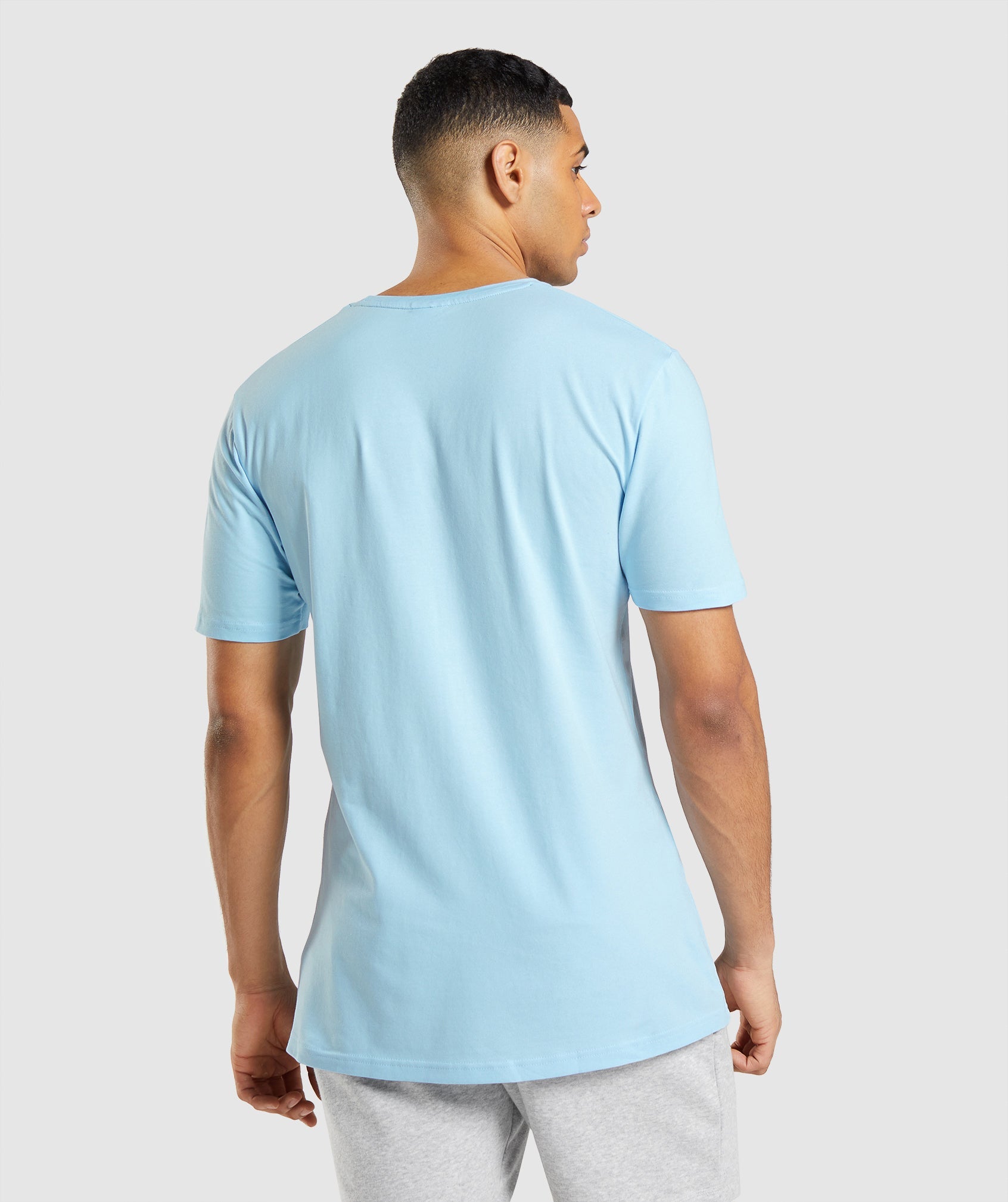 Camiseta Gymshark Essential Hombre Azules | 7250834-ZY