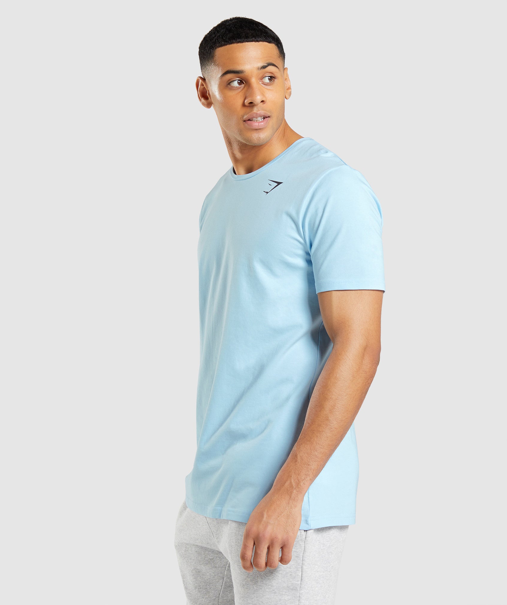 Camiseta Gymshark Essential Hombre Azules | 7250834-ZY