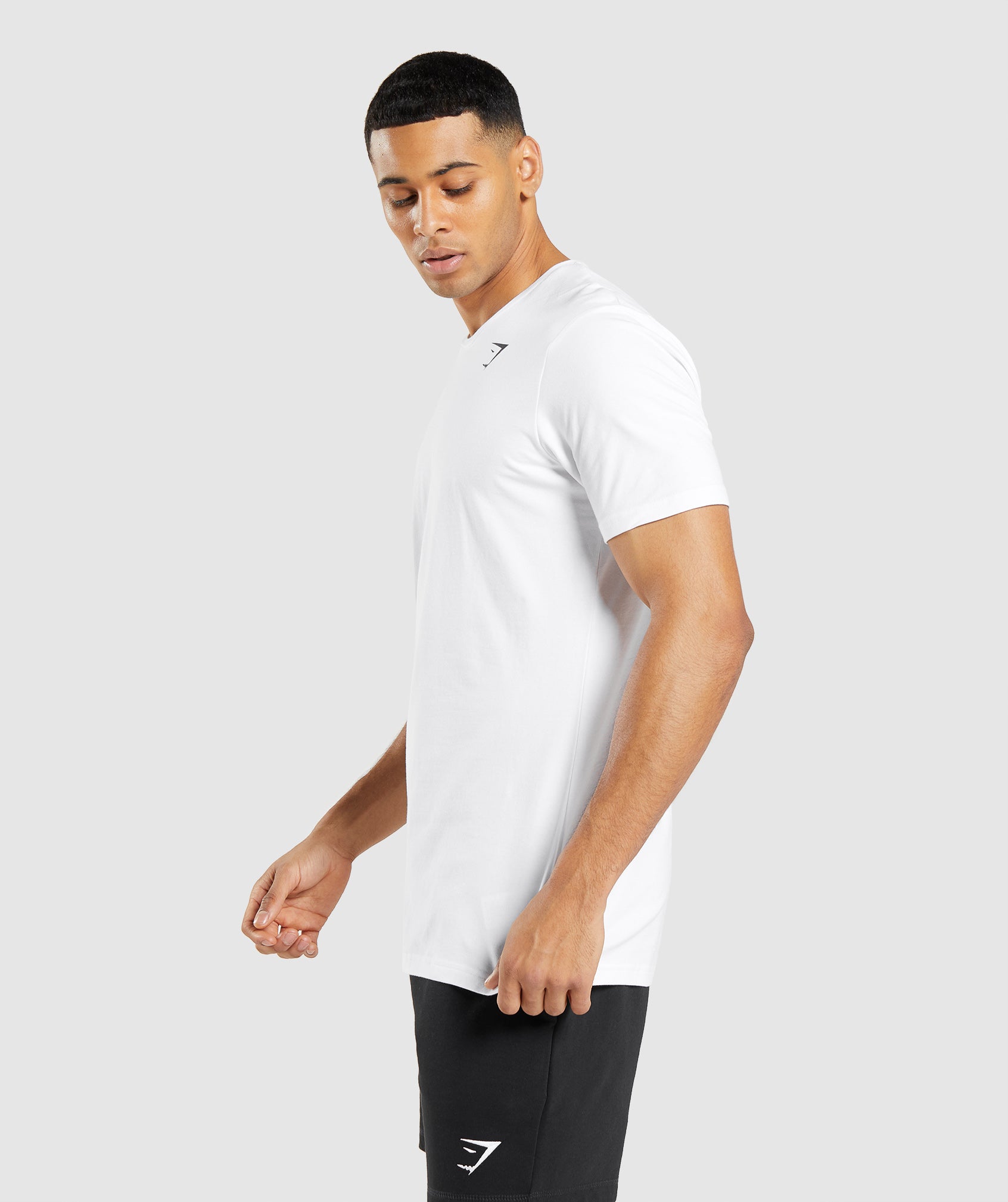 Camiseta Gymshark Essential Hombre Blancas | 2549730-AX