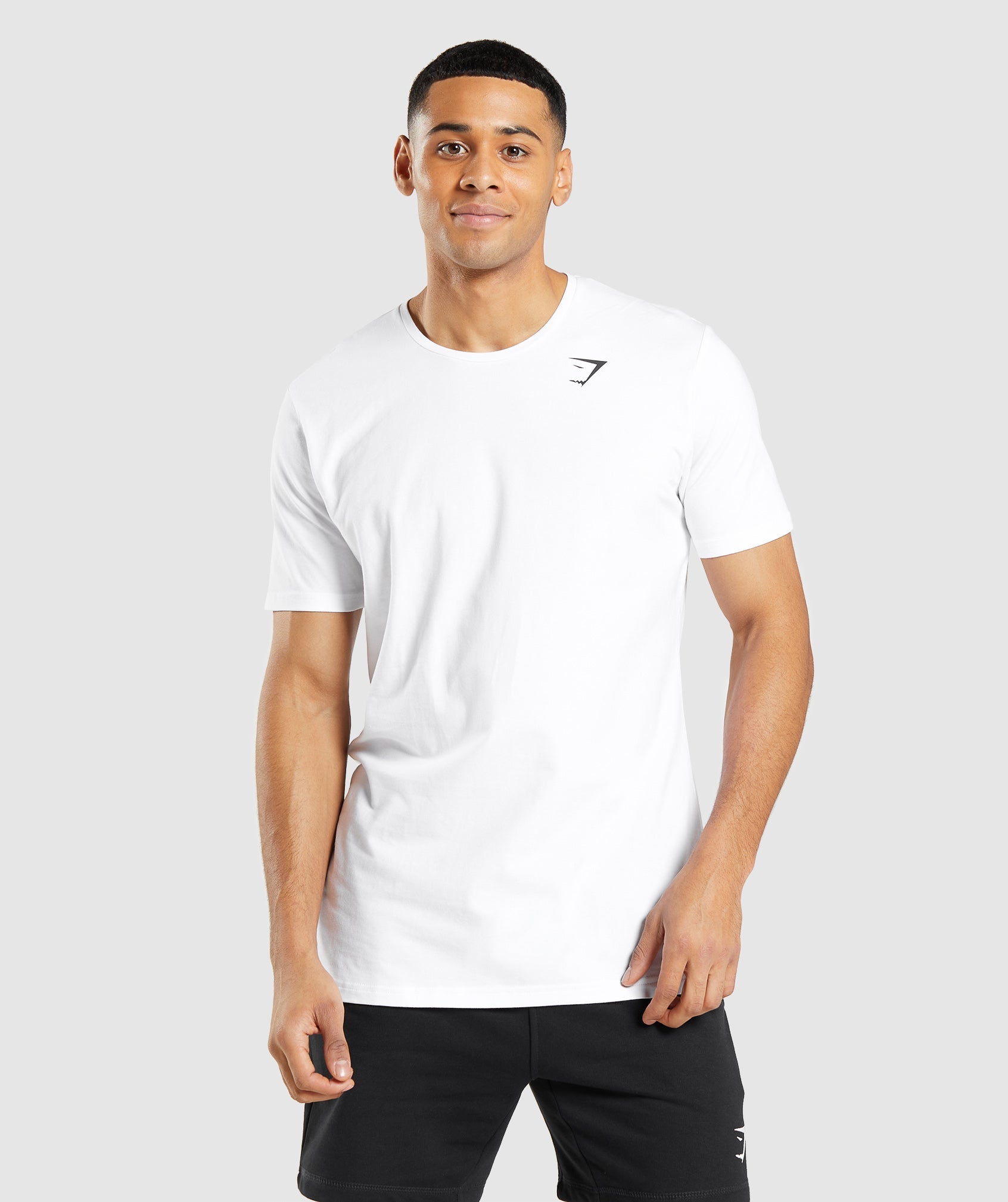 Camiseta Gymshark Essential Hombre Blancas | 2549730-AX